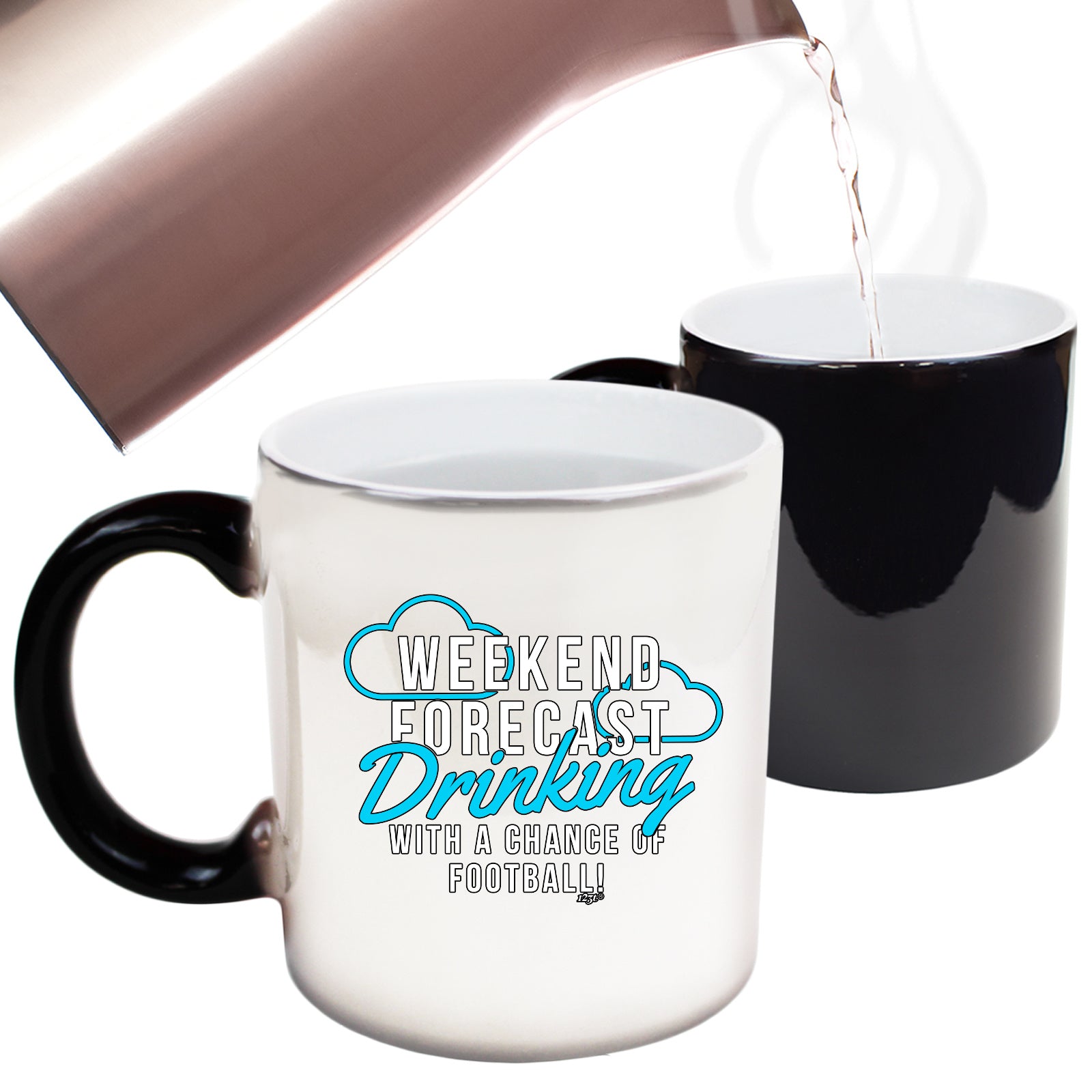 Weekend Forecast Drinking Football - Funny Colour Changing Mug