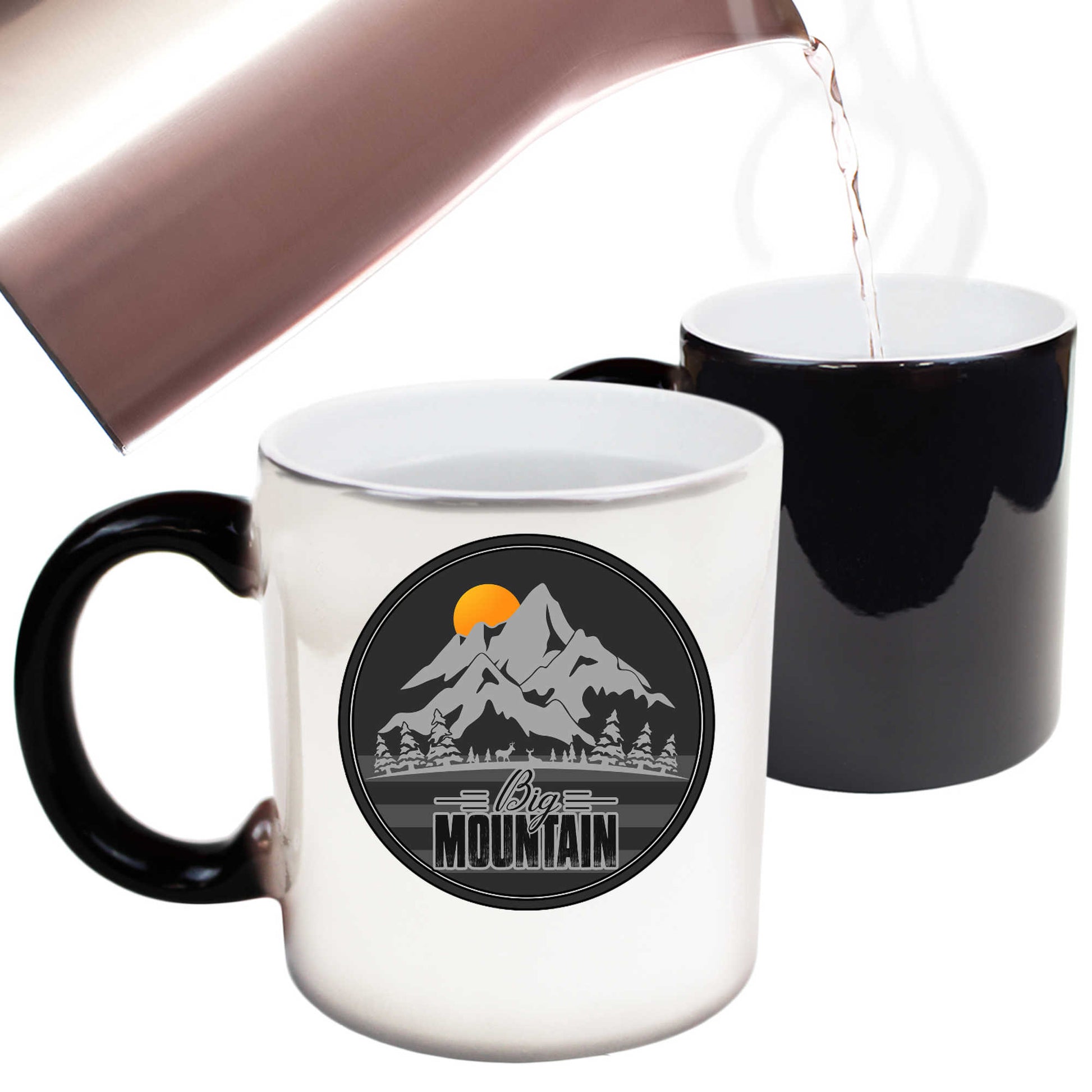 Big Mountain Sun Climbing - Funny Colour Changing Mug