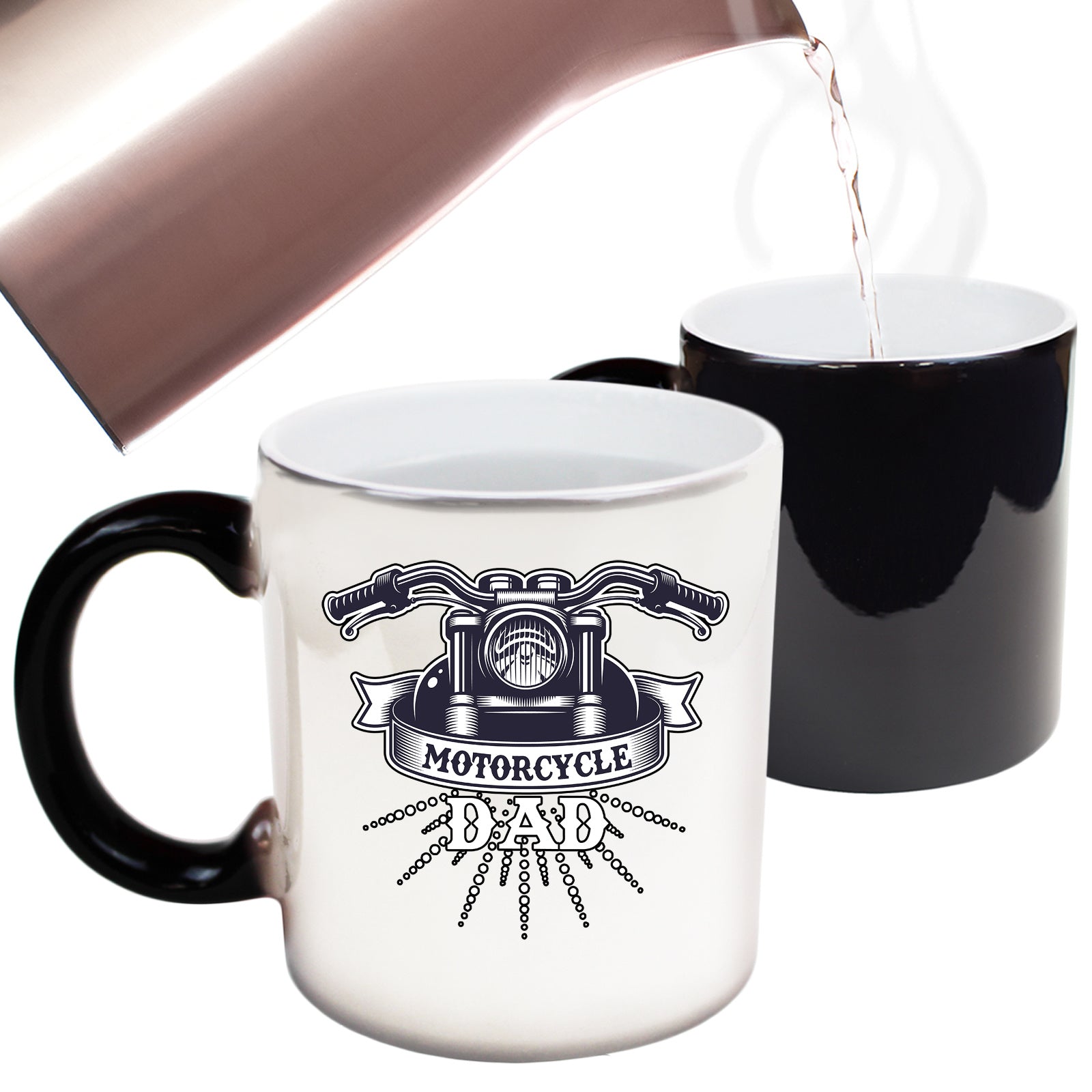 Motorcycle Dad Daddy Motorbike - Funny Colour Changing Mug