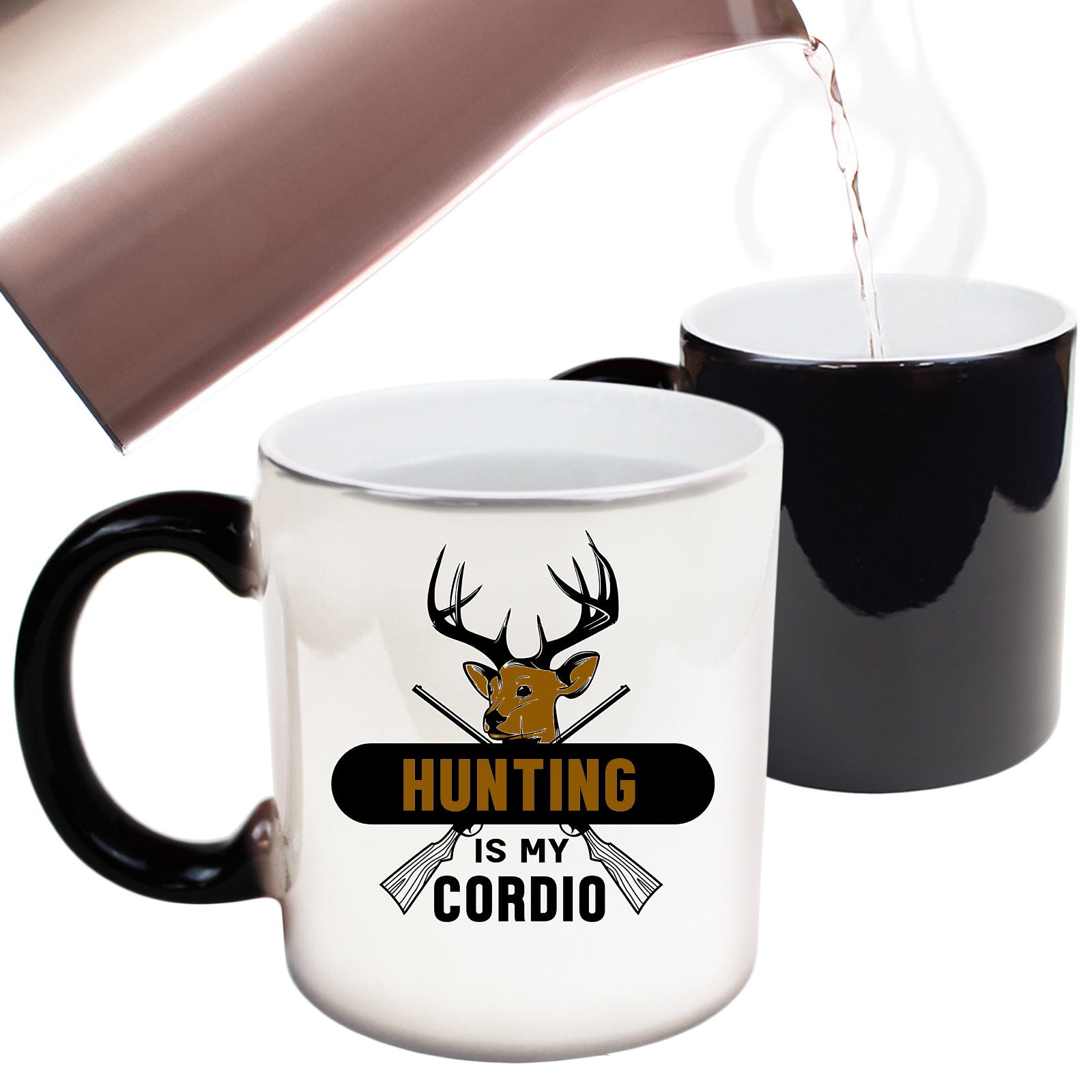 Hunting Is My Cardio Hunt Deer - Funny Colour Changing Mug