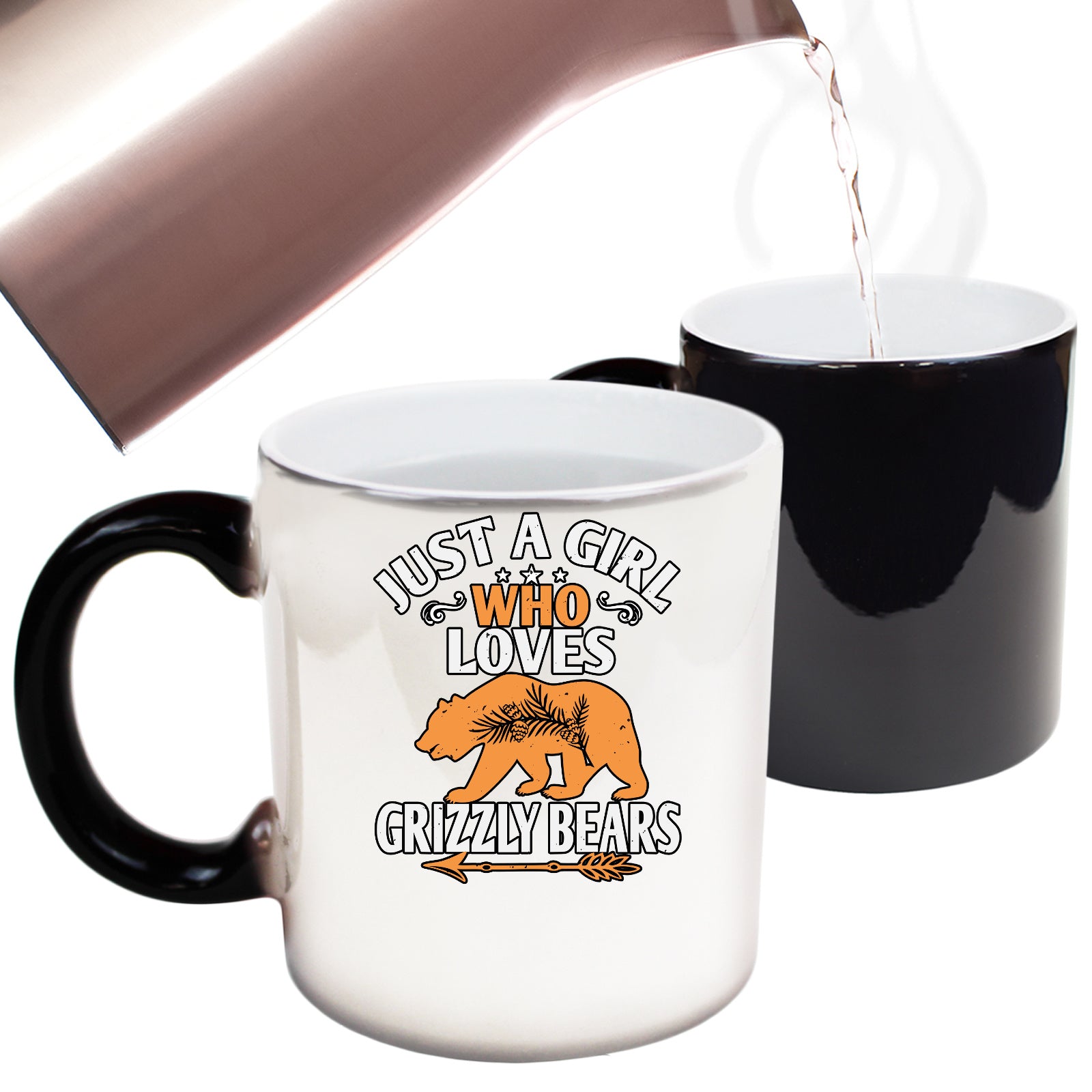 Just A Girl Who Loves Grizzly Bears - Funny Colour Changing Mug