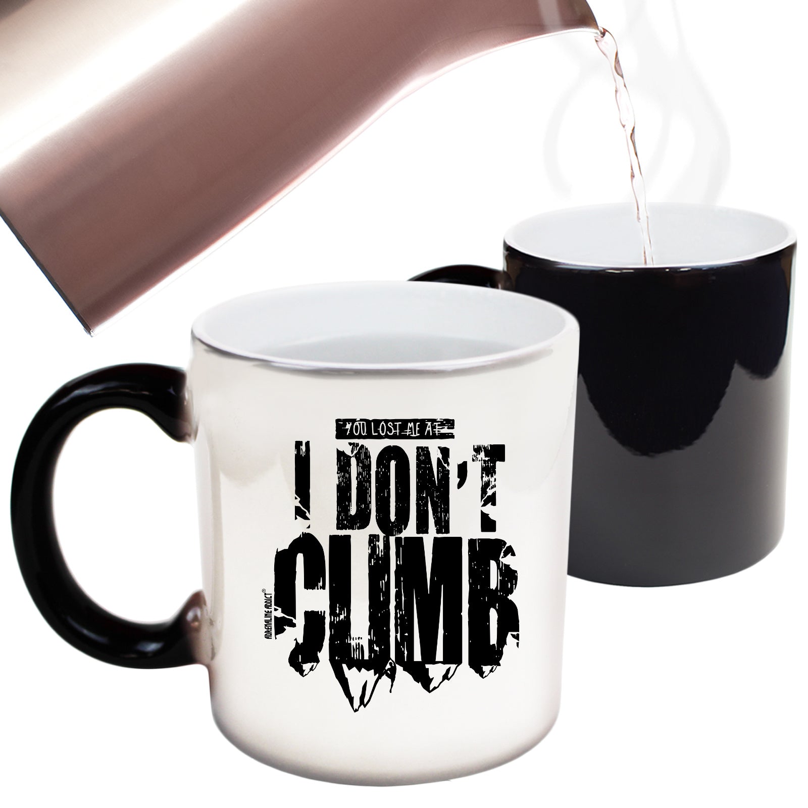 Aa You Lost Me At I Dont Climb - Funny Colour Changing Mug