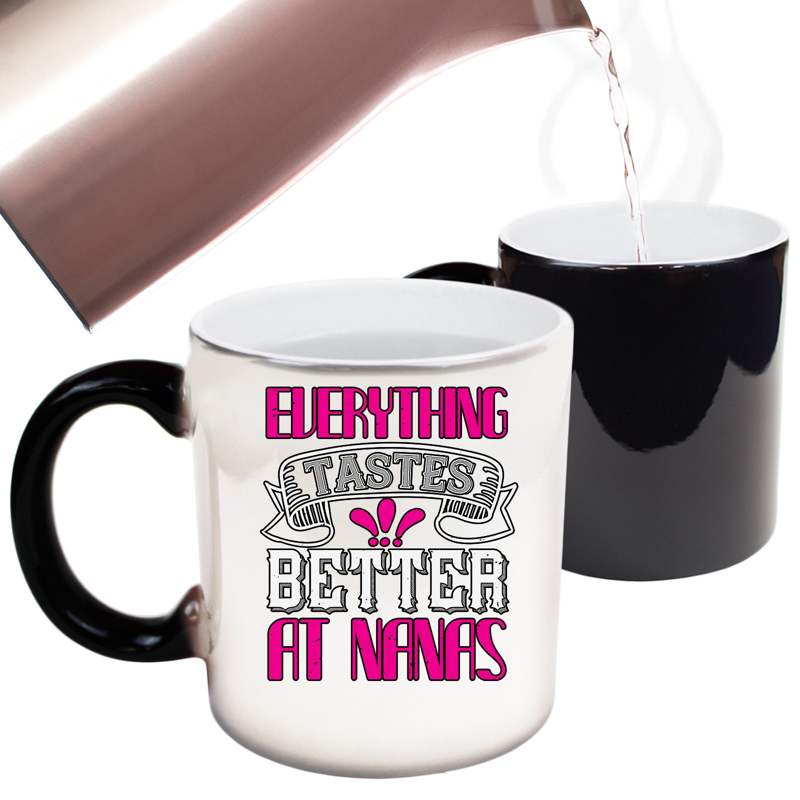 Everything Tastes Better At Nanas - Funny Colour Changing Mug