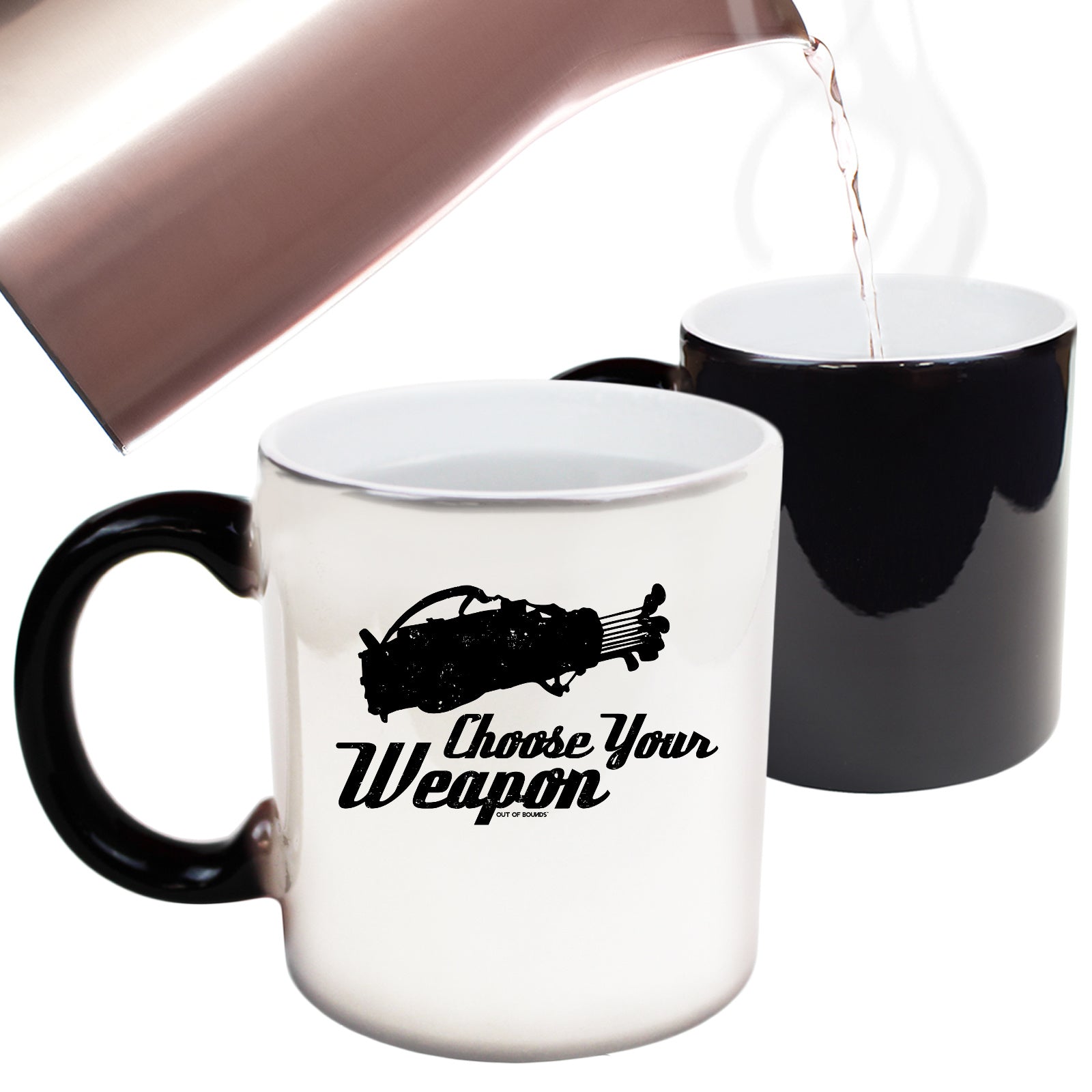 Oob Golf Choose Your Weapon - Funny Colour Changing Mug