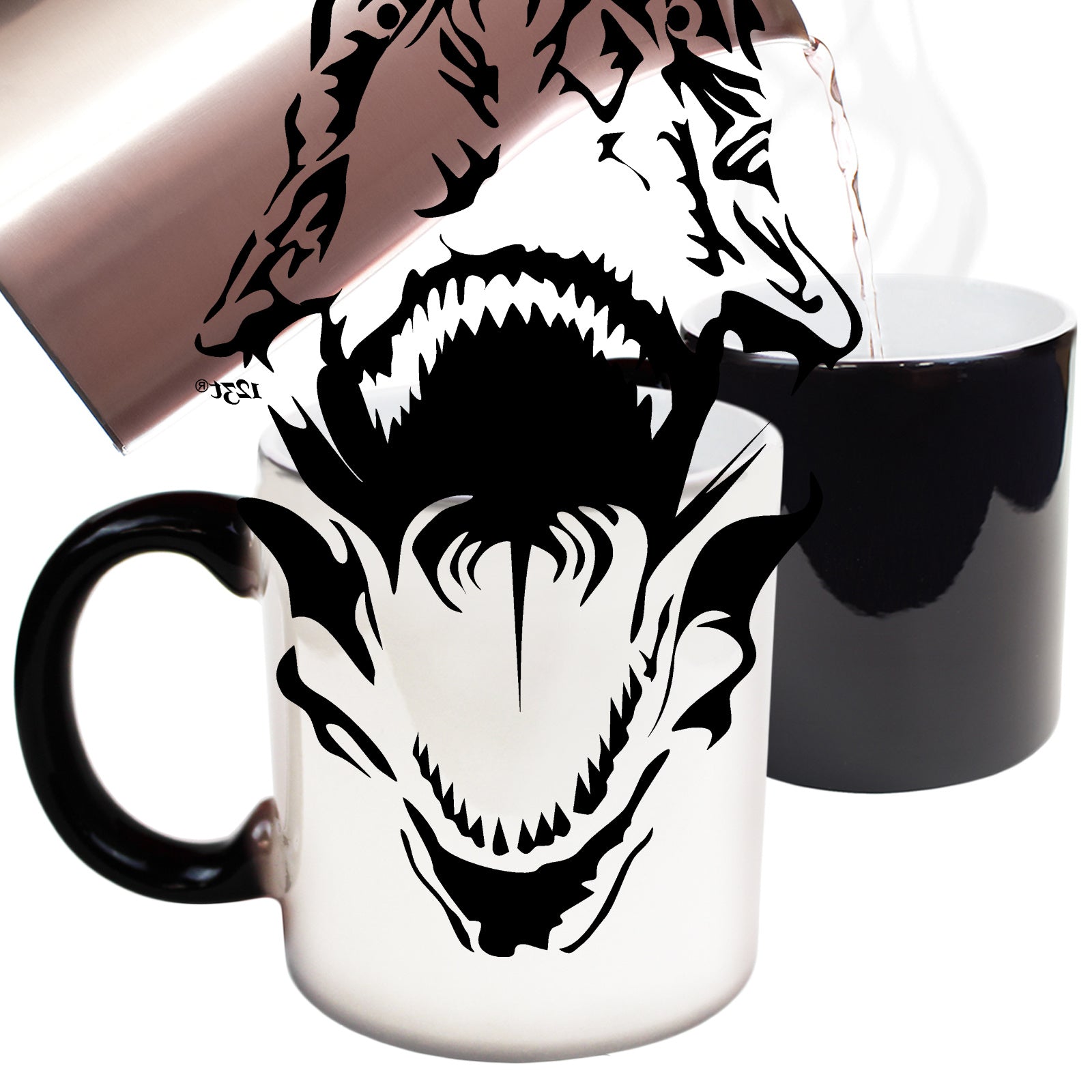 Wanna See My Trex Head Black - Funny Colour Changing Mug