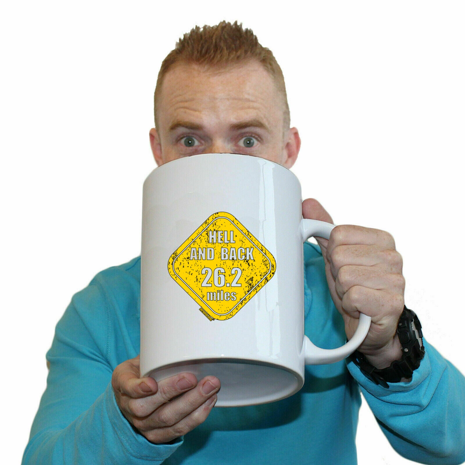 Pb Hell And Back 26 Miles - Funny Giant 2 Litre Mug
