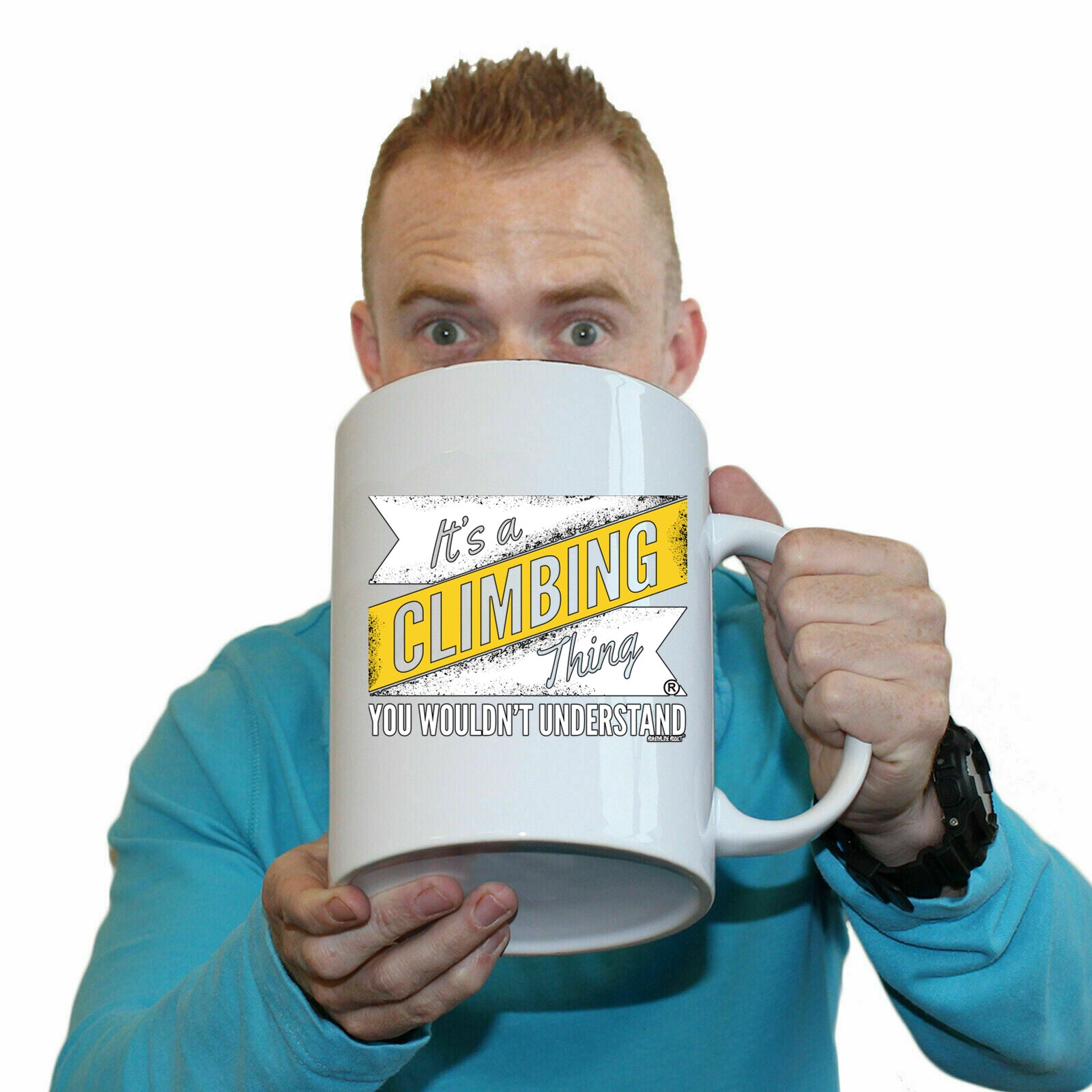 Aa It A Climbing Thing - Funny Giant 2 Litre Mug