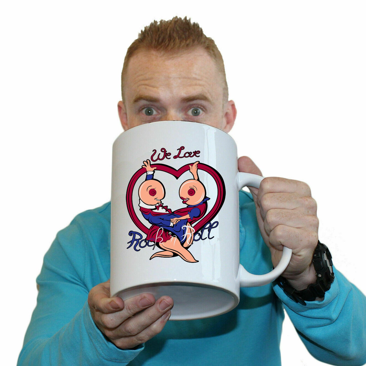 We Love Rock And Roll Dancing - Funny Giant 2 Litre Mug