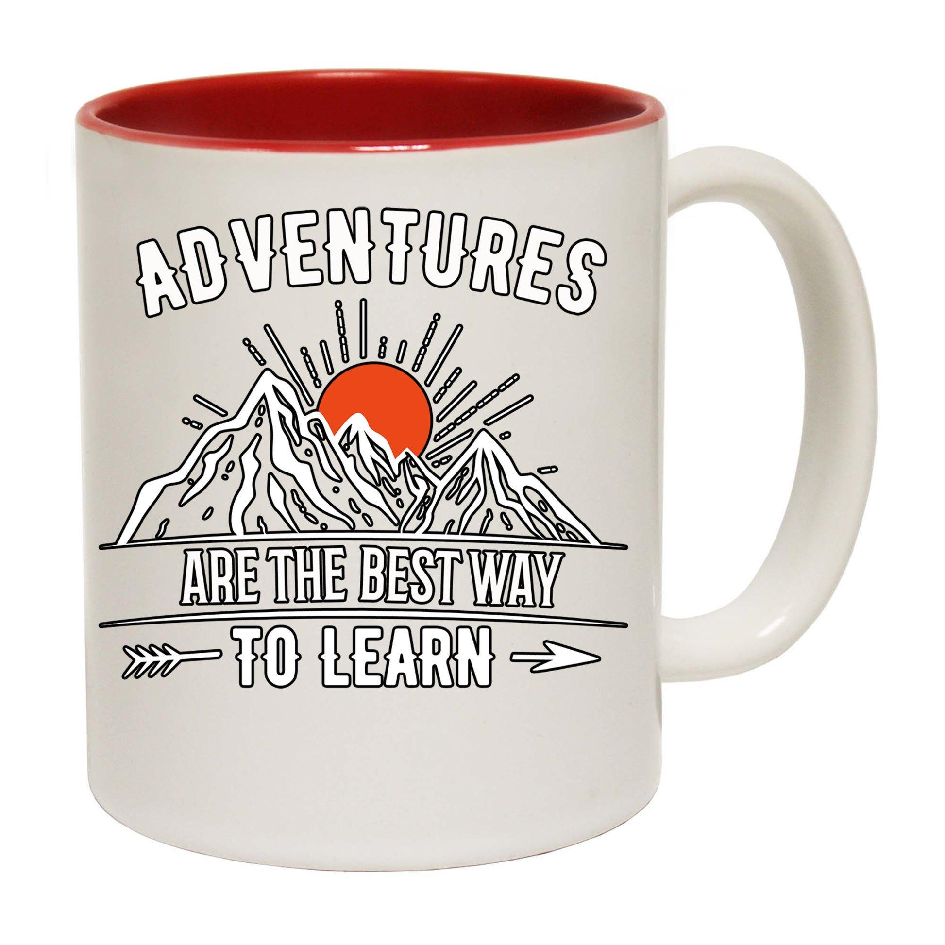 Adventures Are The Best Way To Learn Camping Camp Hiking - Funny Coffee Mug