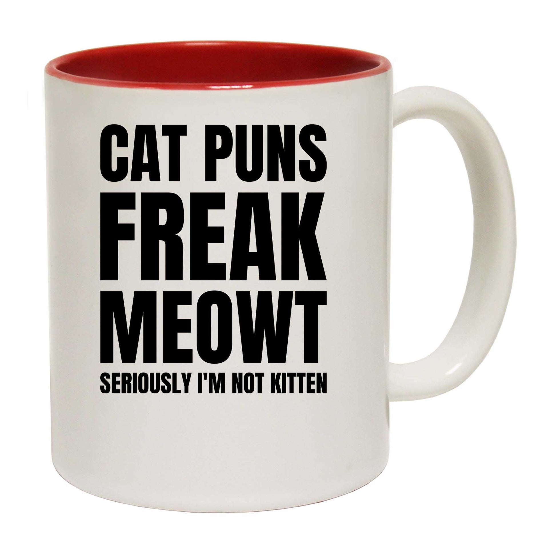 Cat Puns Freak Meowt Cats - Funny Coffee Mug