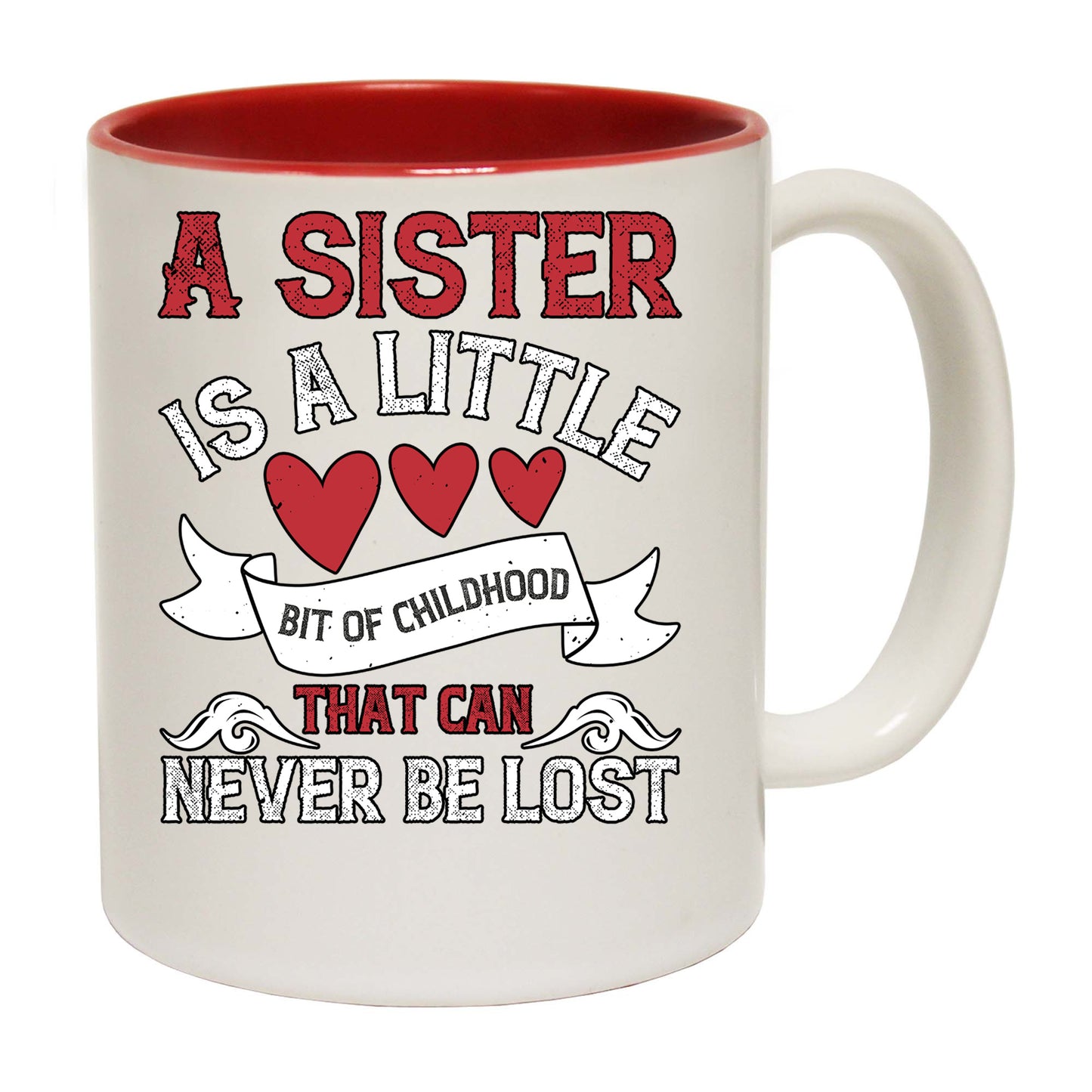 A Sister Is A Little Bit Of Childhood That Can Never Be Lost - Funny Coffee Mug