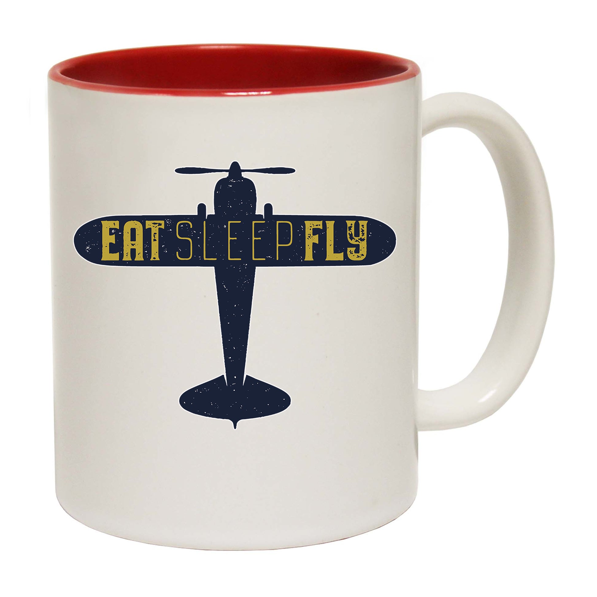 Eat Sleep Fly Plane Aviation - Funny Coffee Mug