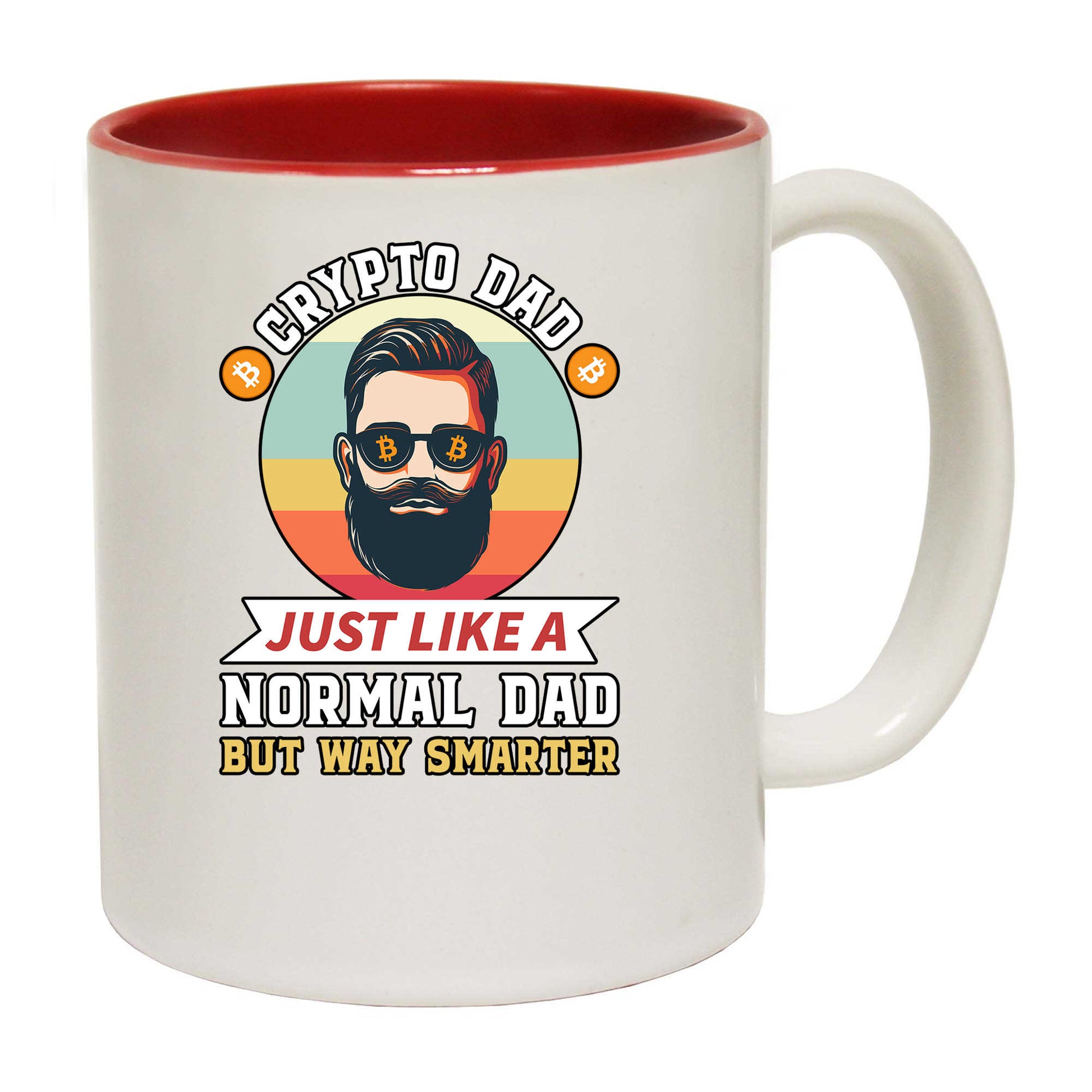Bitcoin Crypto Just Like A Normal Dad - Funny Coffee Mug