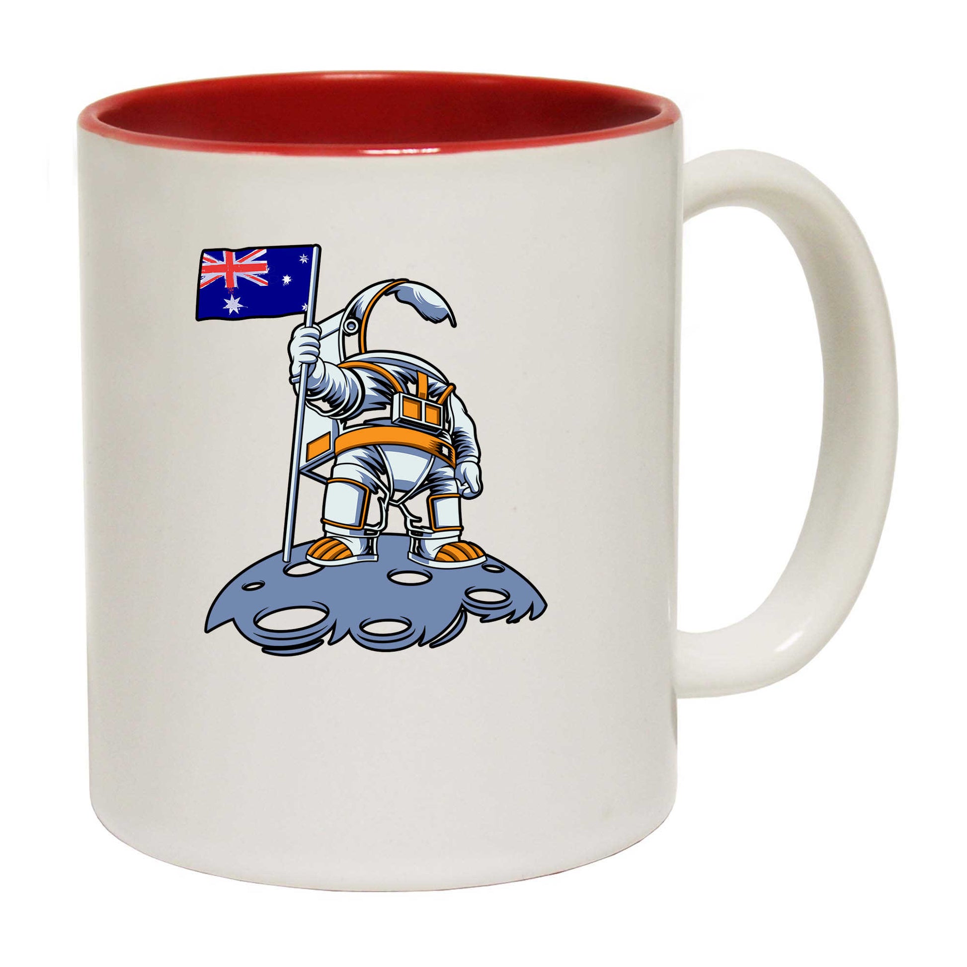 Astronaut Moon Australia Flag - Funny Coffee Mug