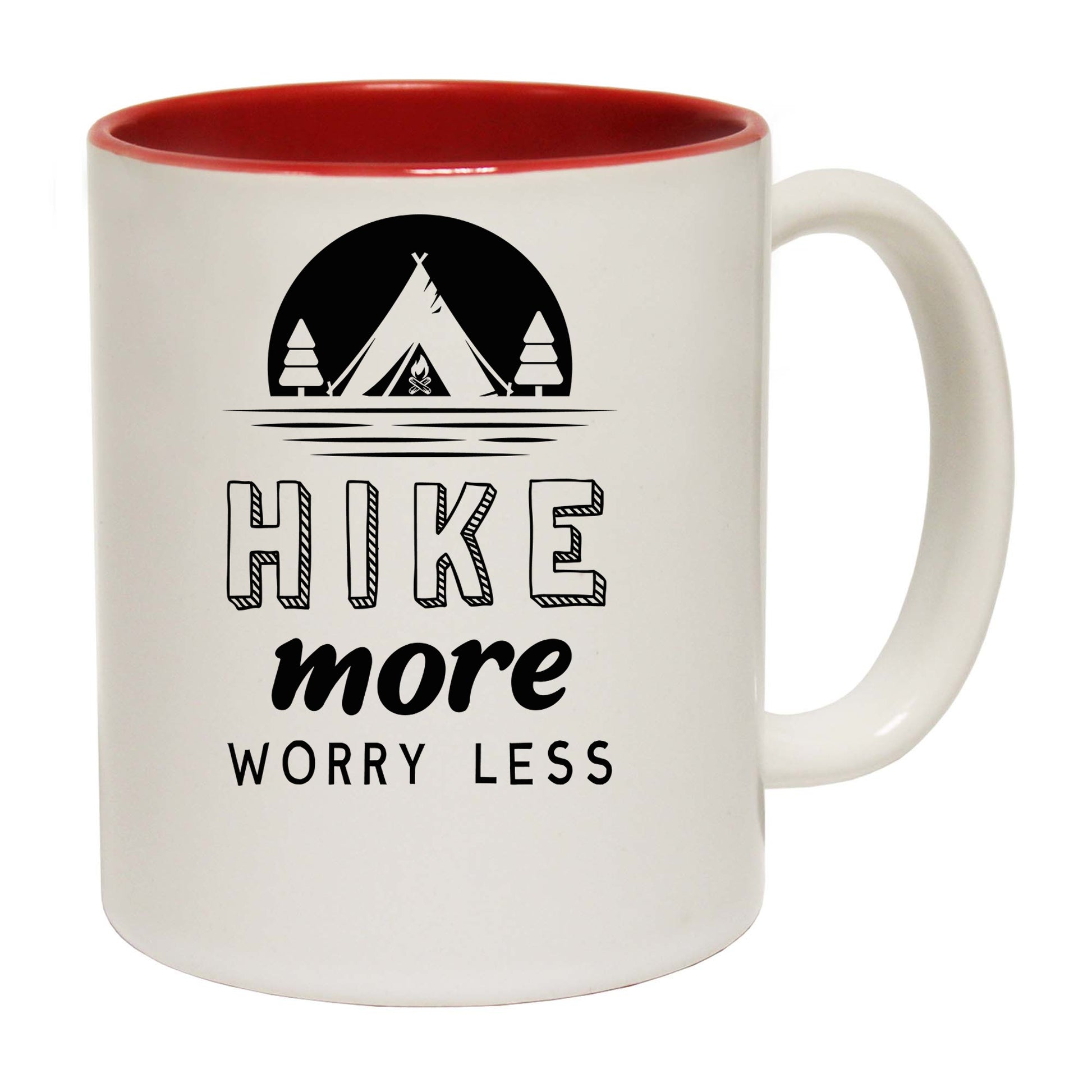 Hike More Worry Less Hiking - Funny Coffee Mug