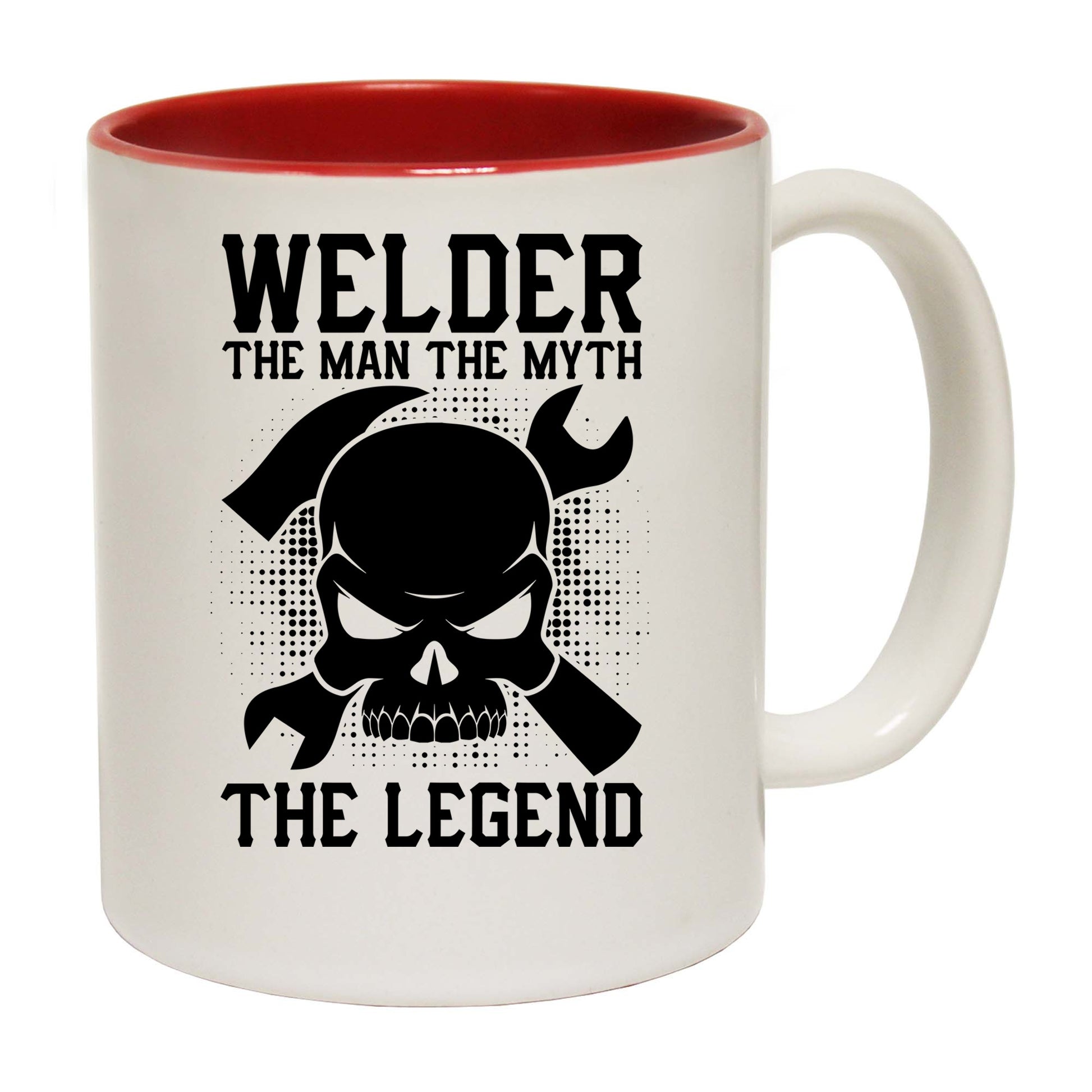 Welder The Man Myth Legend Skull - Funny Coffee Mug