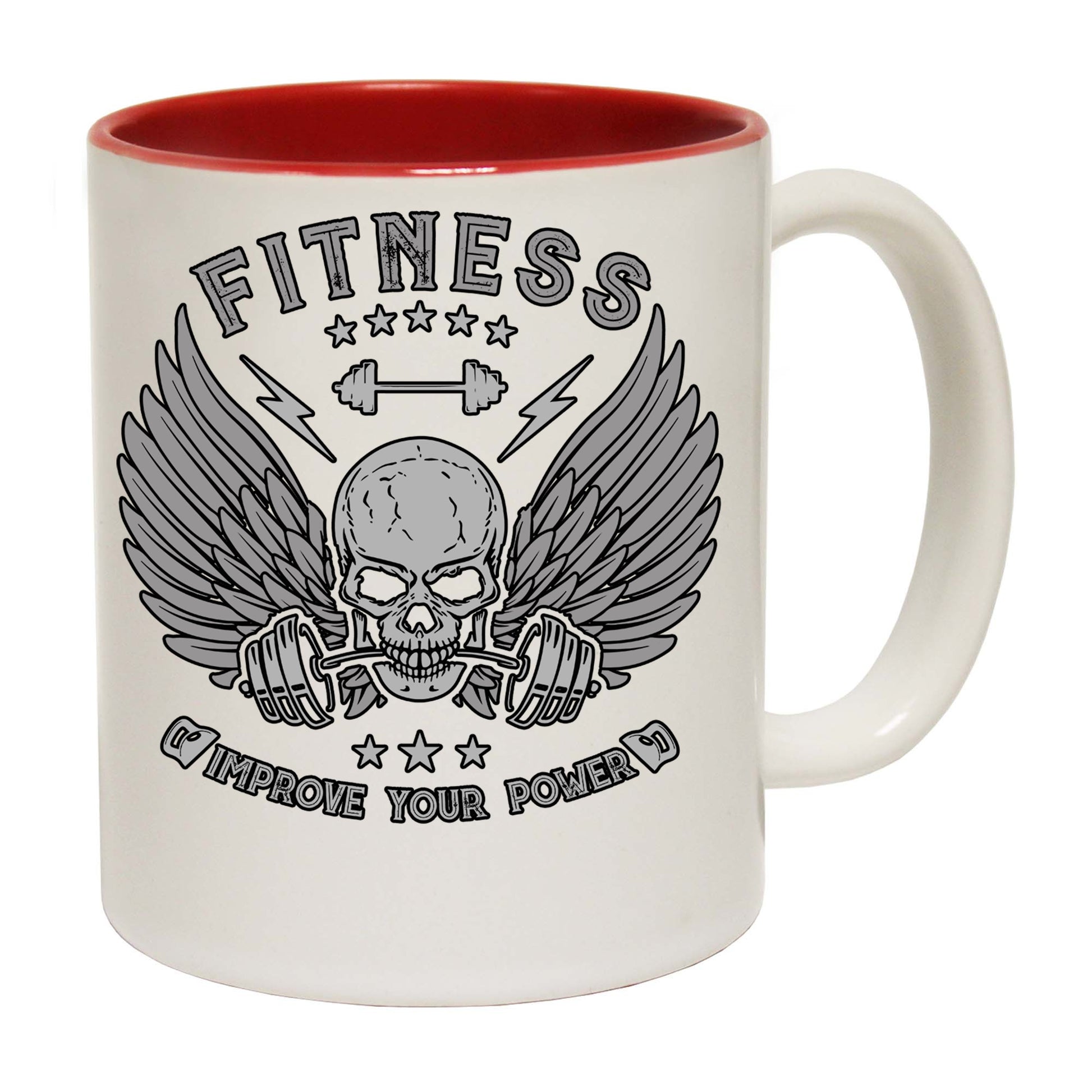 Fitness Improve Your Power Gym Bodybuilding Weights - Funny Coffee Mug
