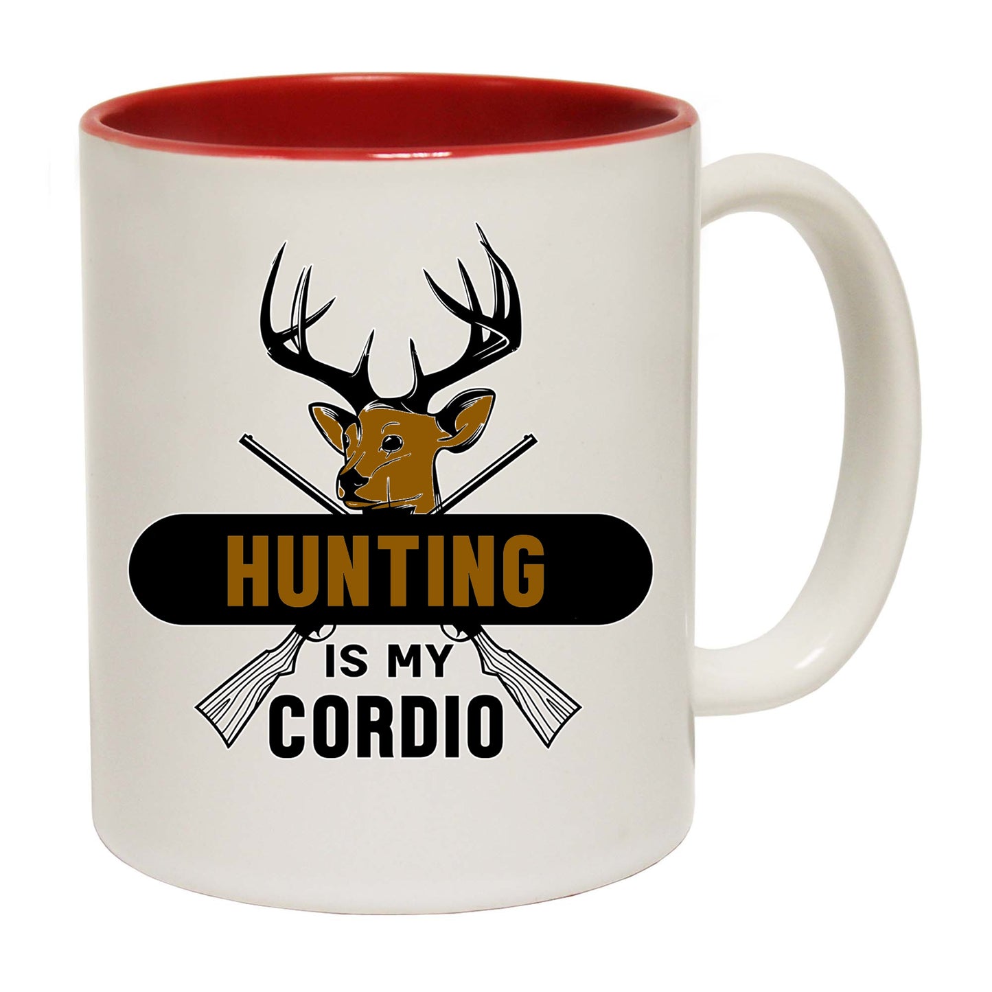 Hunting Is My Cardio Hunt Deer - Funny Coffee Mug