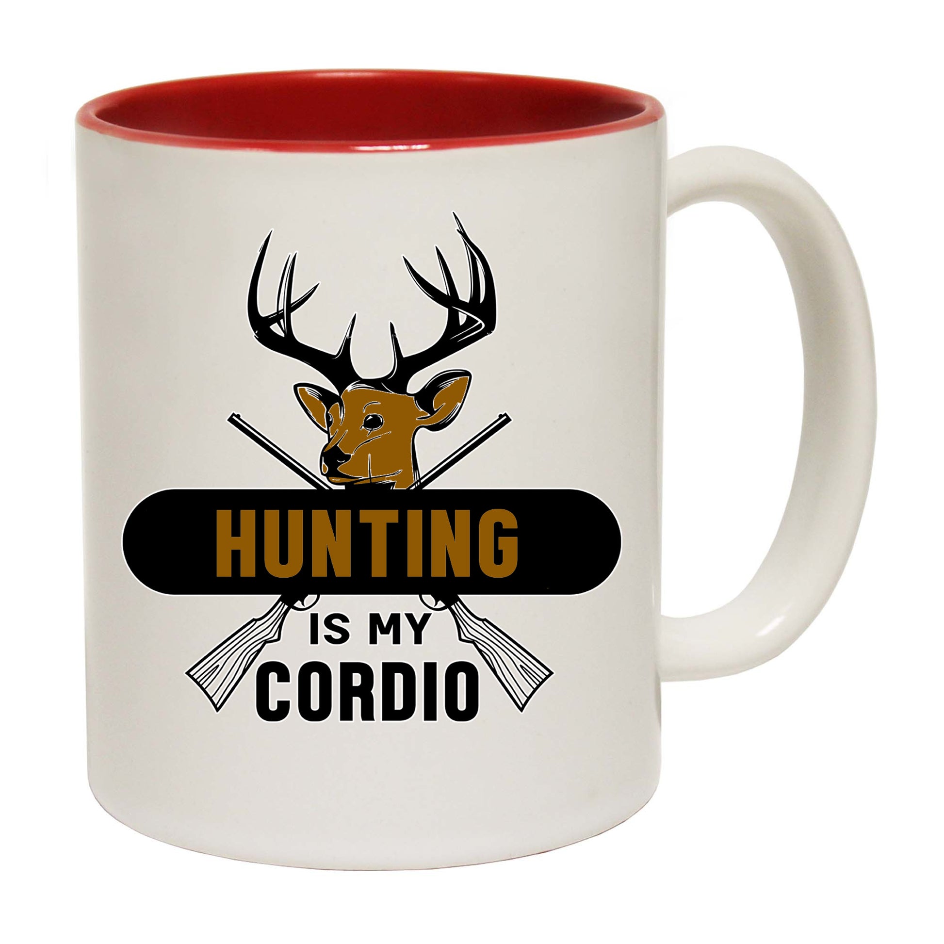 Hunting Is My Cardio Hunt Deer - Funny Coffee Mug