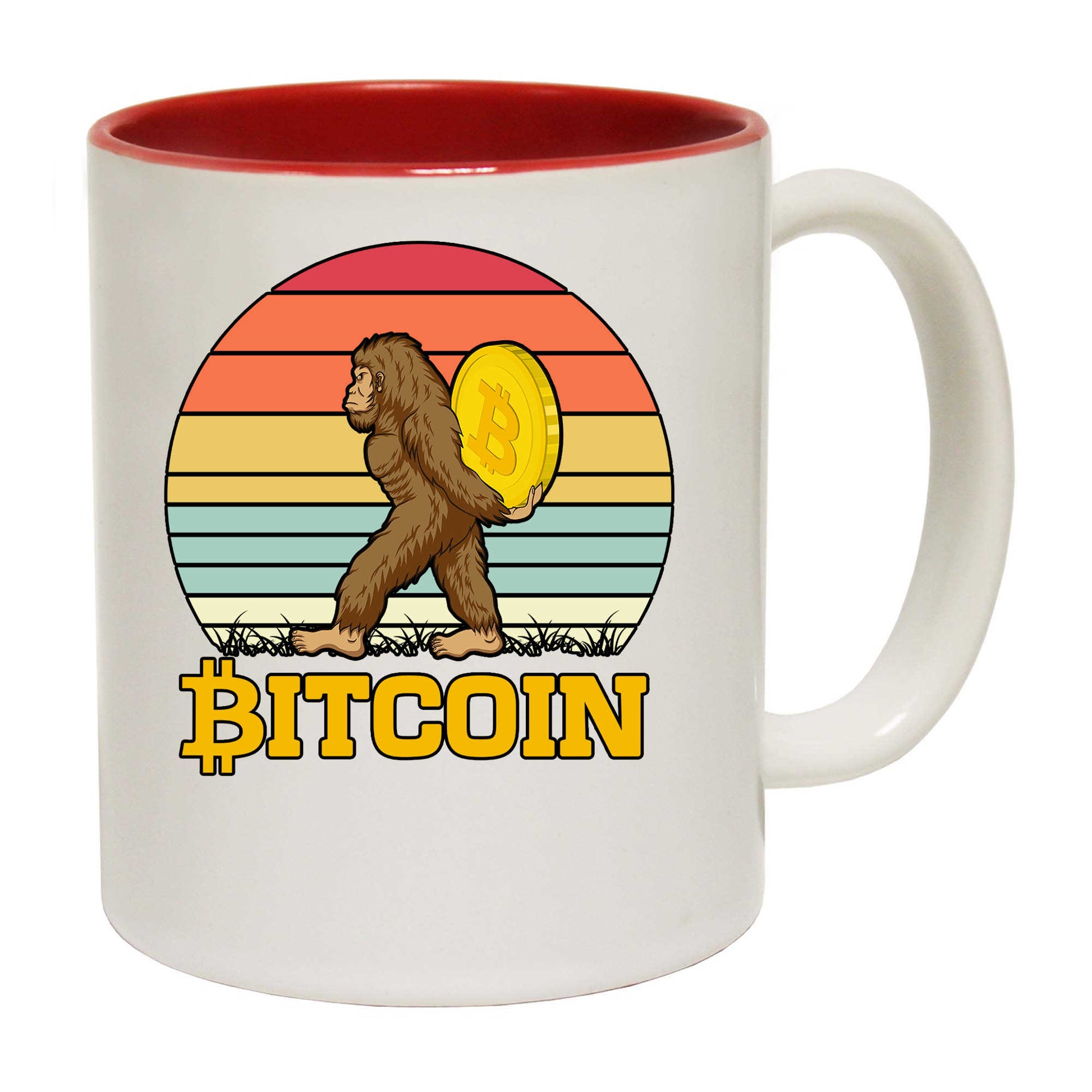 Bitcoin With Big Foot - Funny Coffee Mug