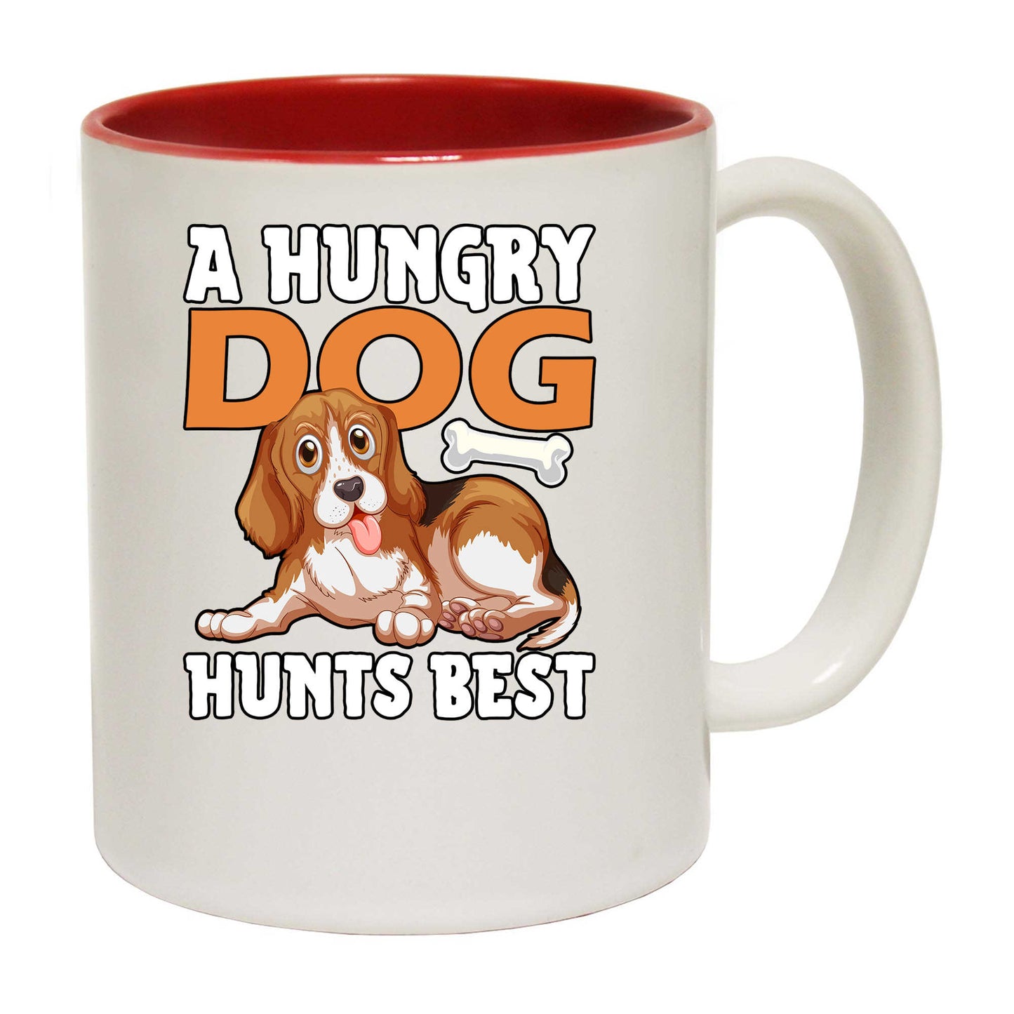 A Hungry Dog Hunts Best - Funny Coffee Mug