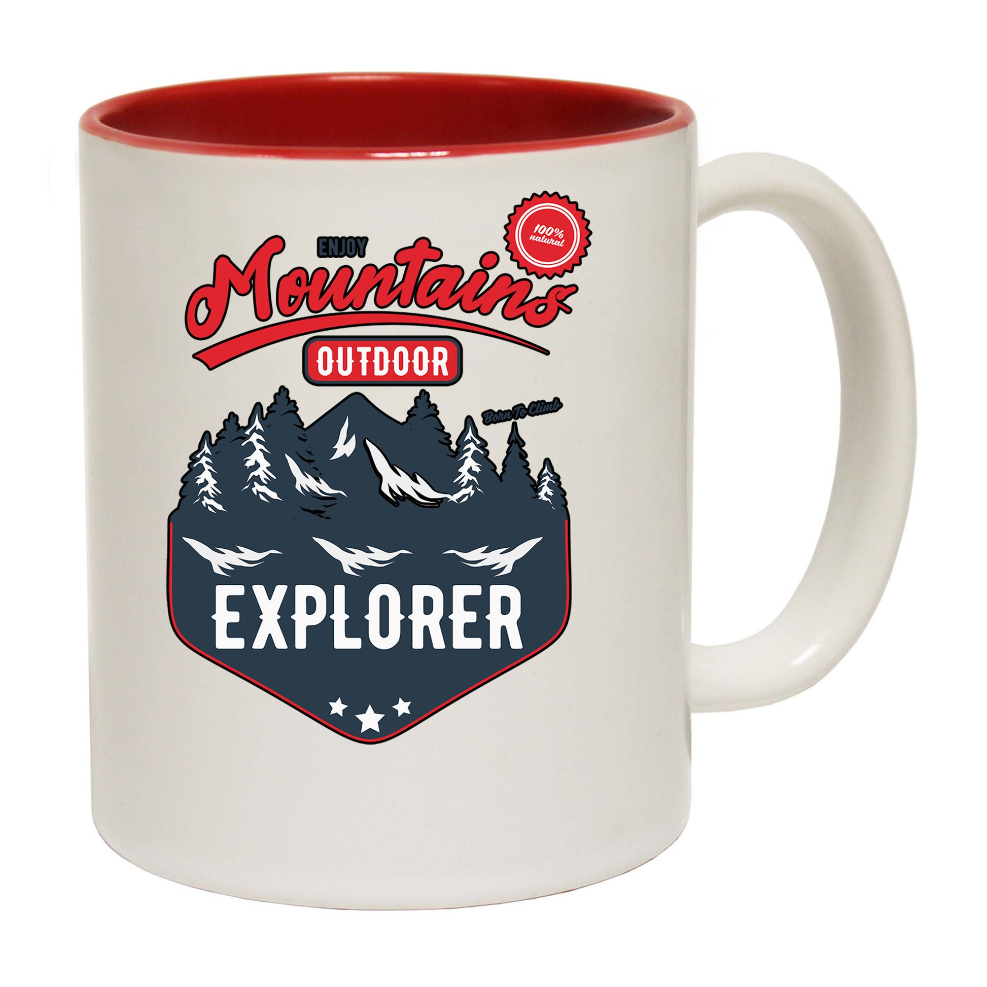 Born To Climb Mountain Outdoors - Funny Coffee Mug