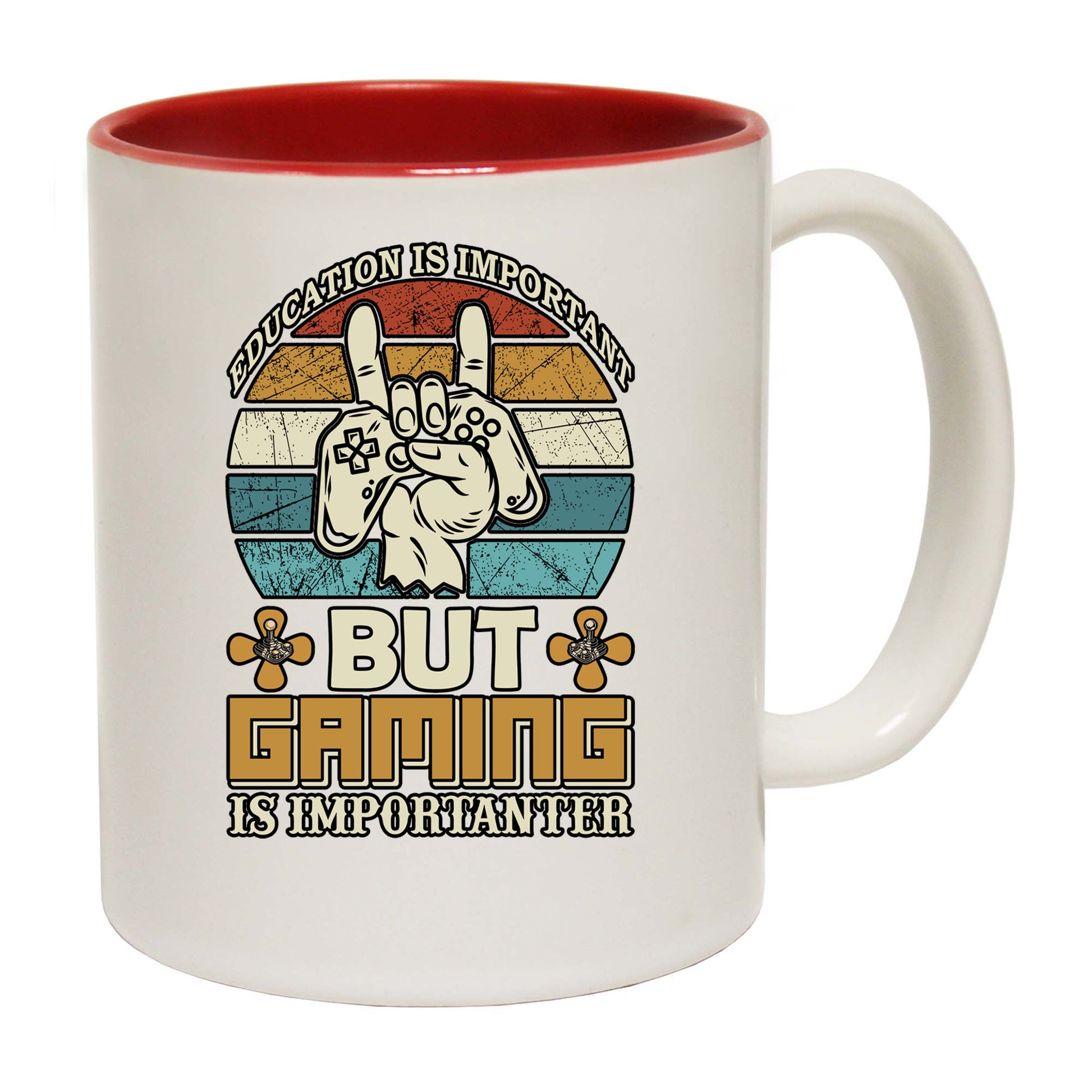 Education Is Important Gaming Gamer - Funny Coffee Mug