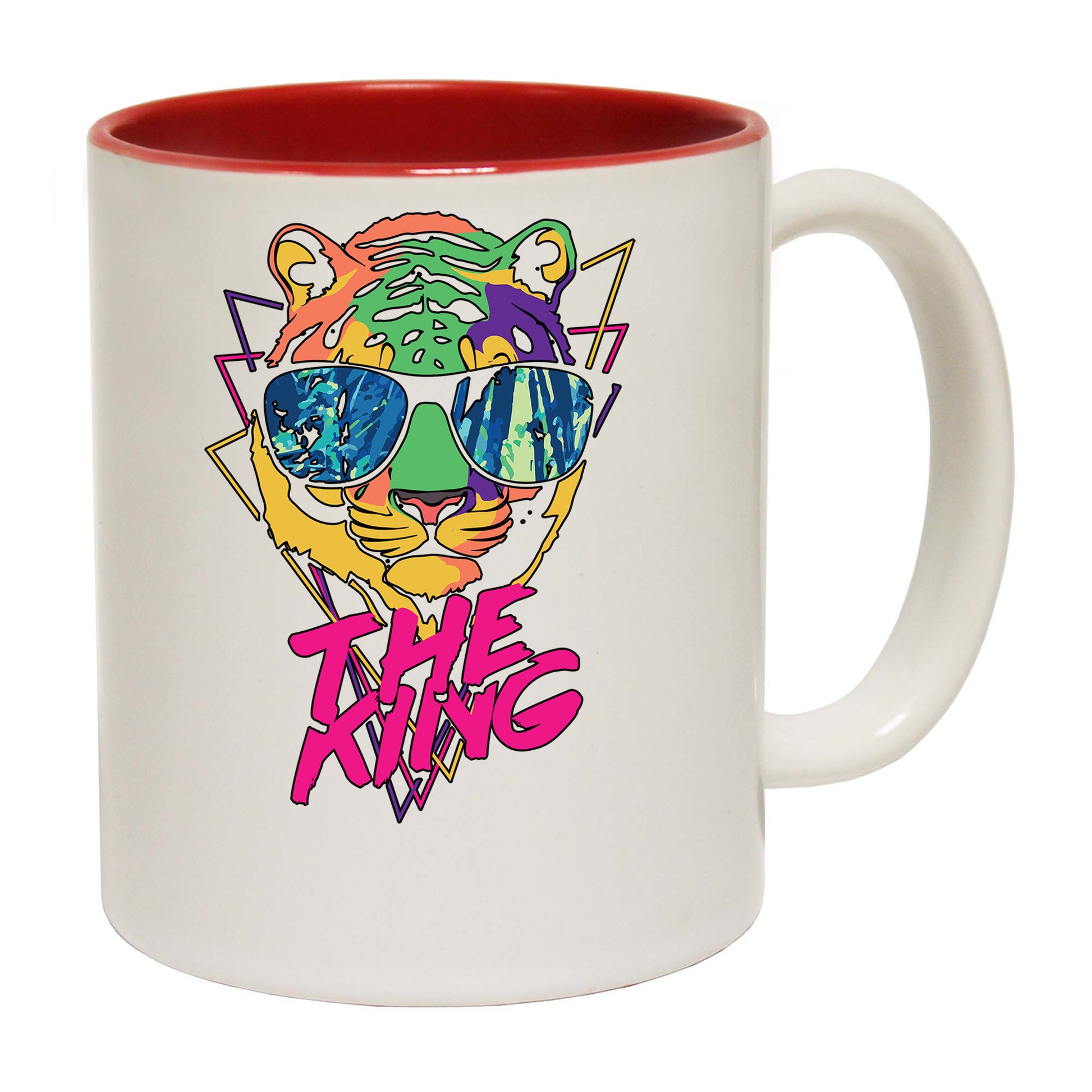 Tiger The King Retro Animal - Funny Coffee Mug