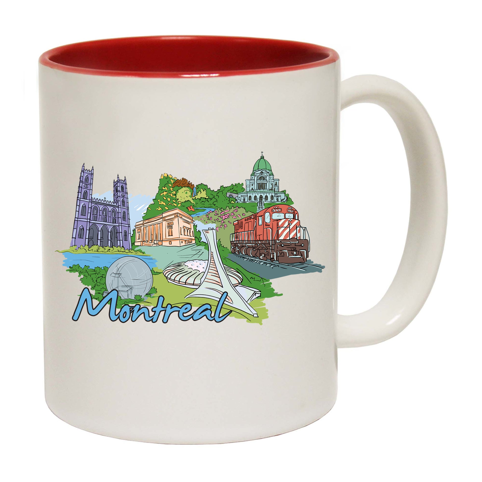 Montreal Canada Country Flag Destination - Funny Coffee Mug