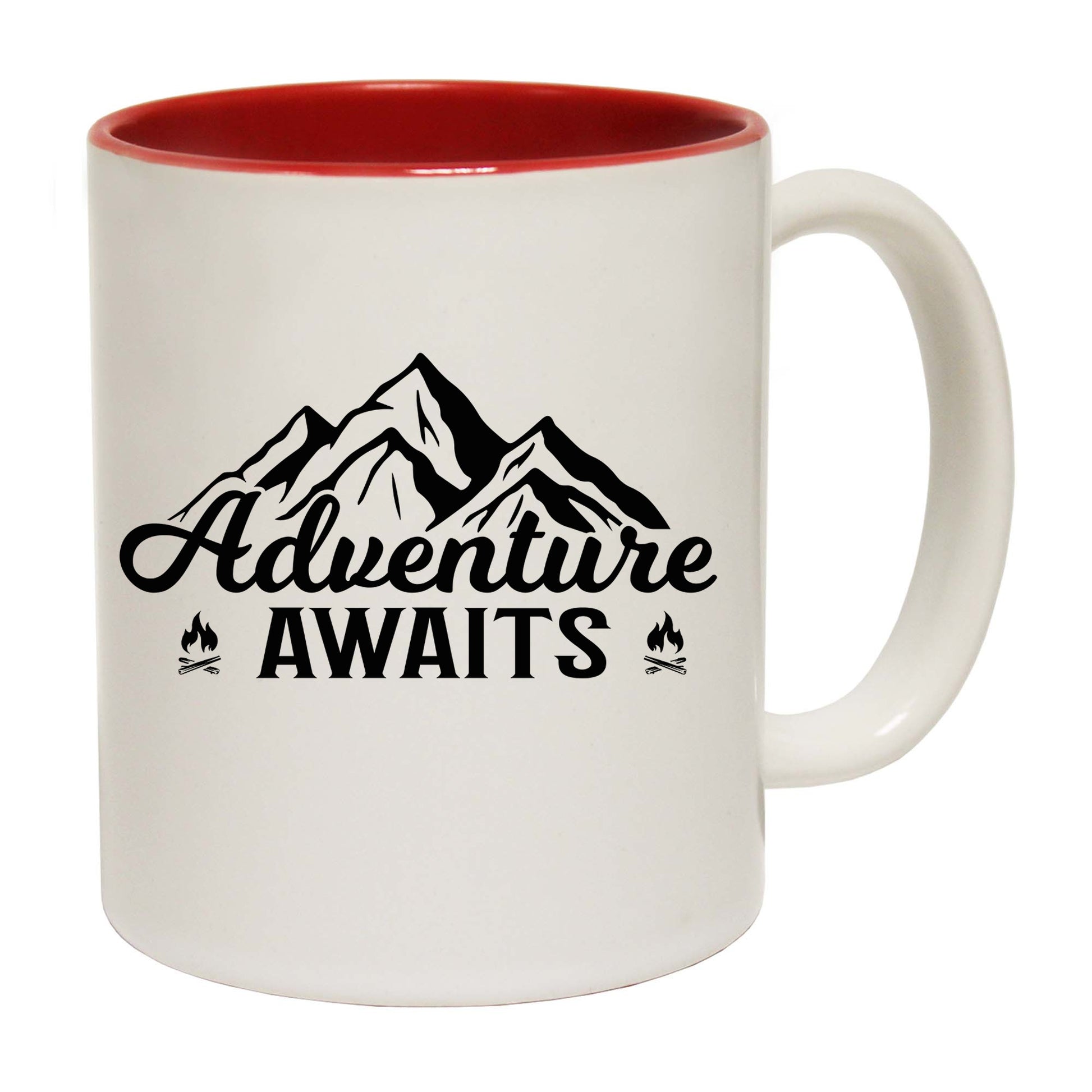 Adventure Awaits Camping Camp Outdoors - Funny Coffee Mug