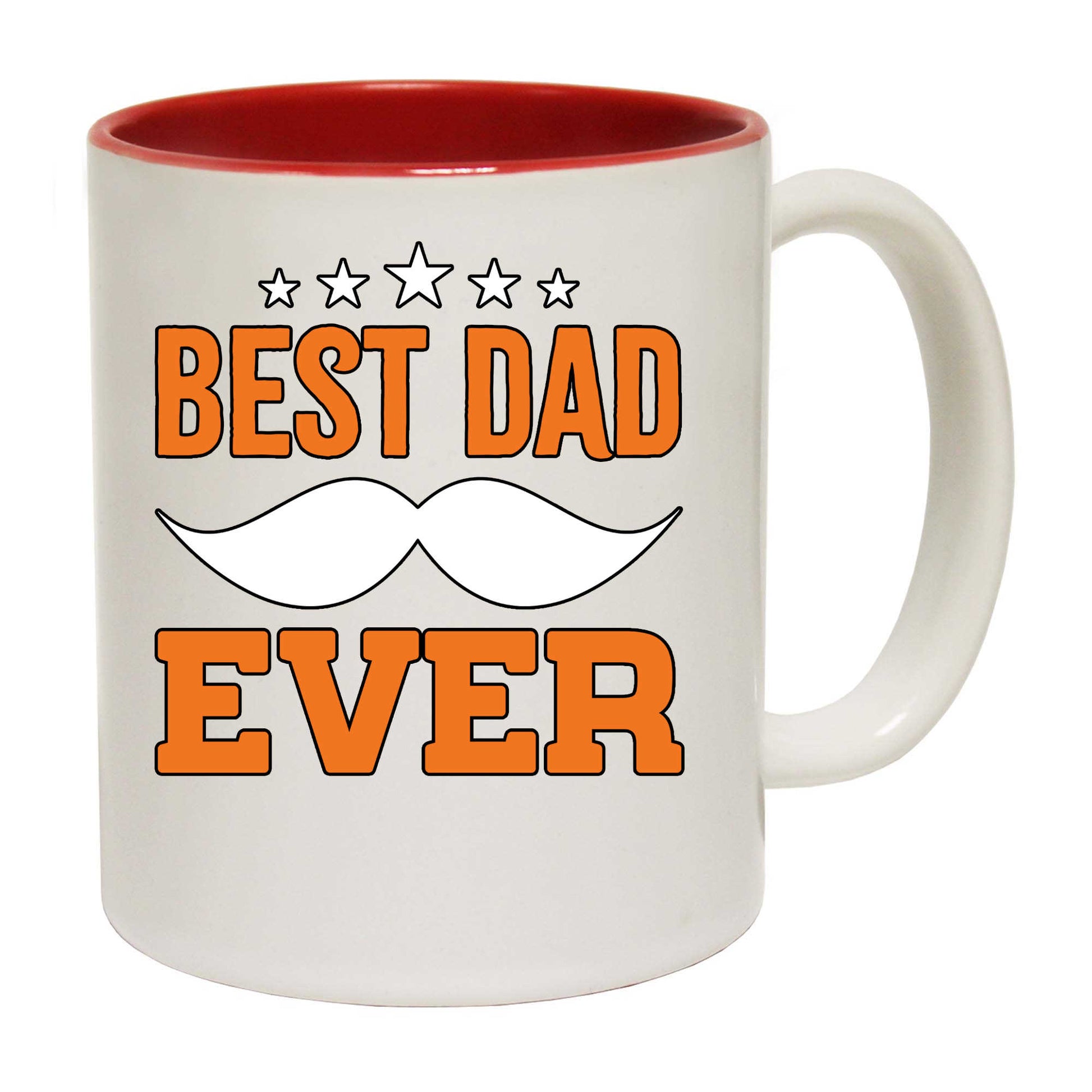 Best Dad Ever Mustache Moustache V2 - Funny Coffee Mug