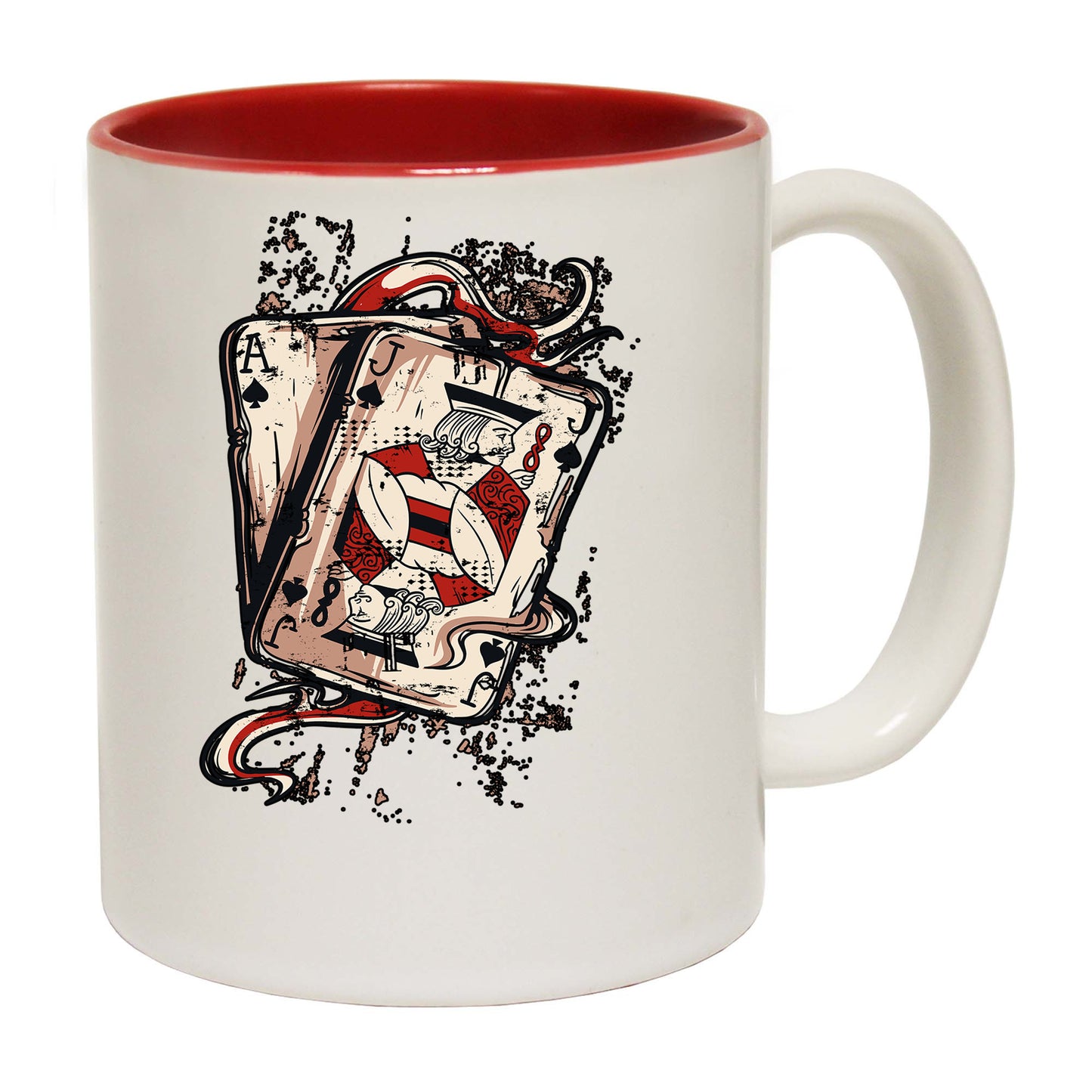 Ace Jack Cards Poker Texas Holdem - Funny Coffee Mug