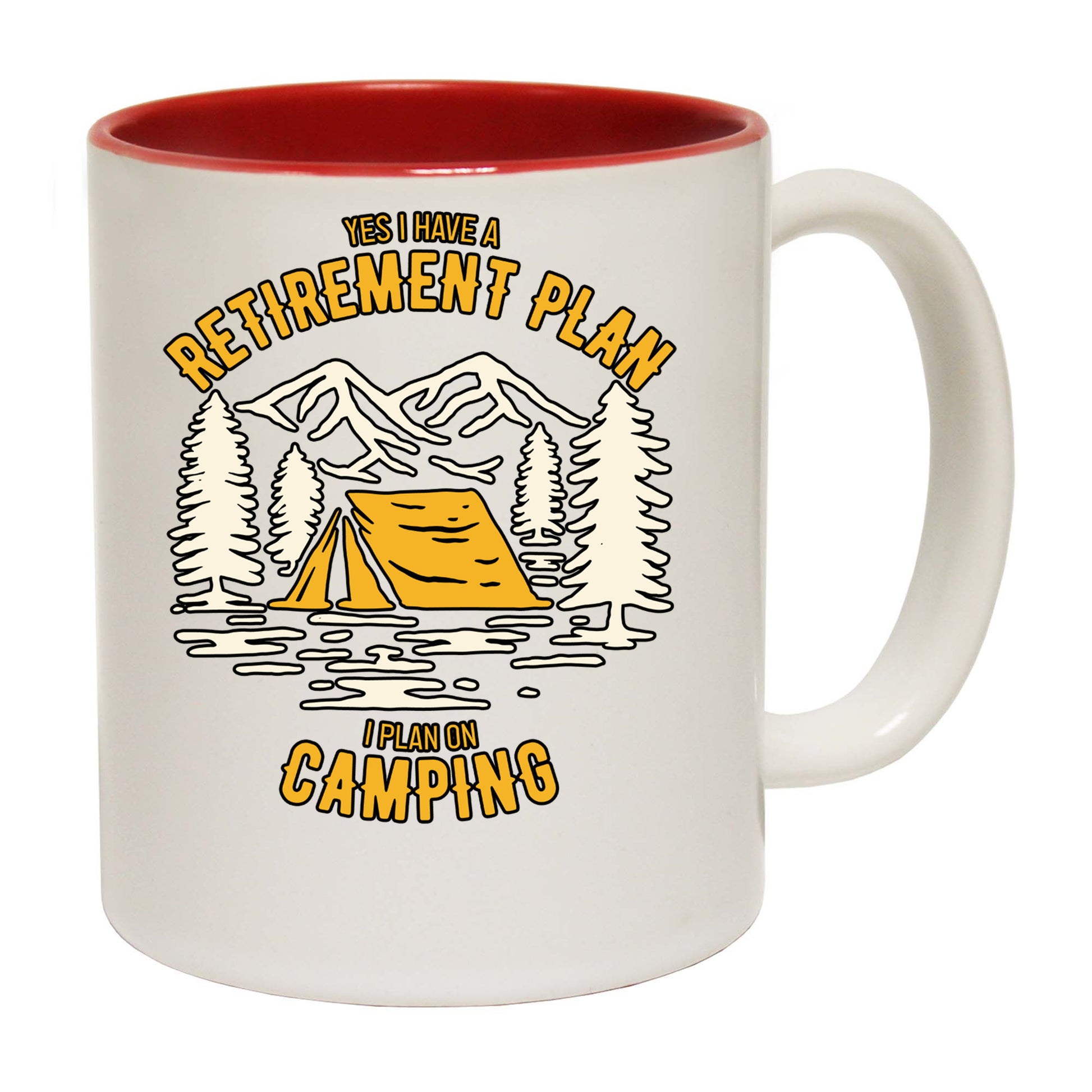 Retirement Plan Camping Tent - Funny Coffee Mug