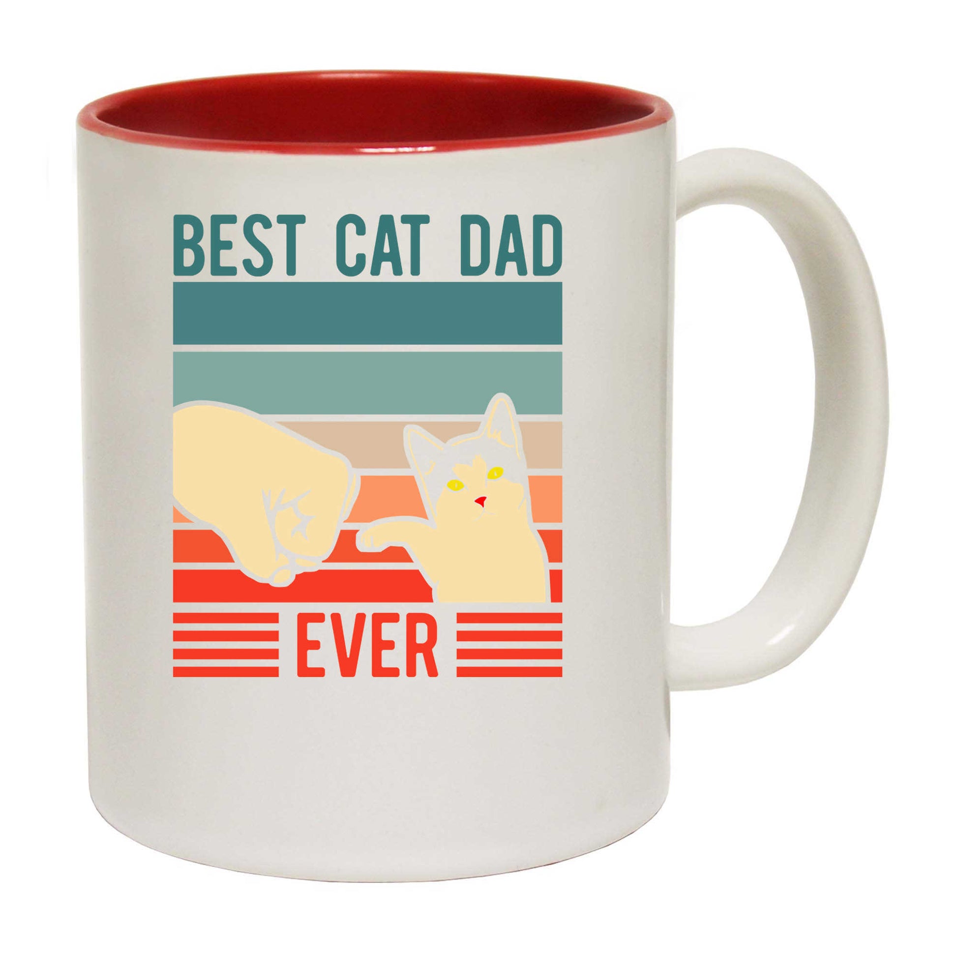 Best Cat Dad Ever Paw - Funny Coffee Mug