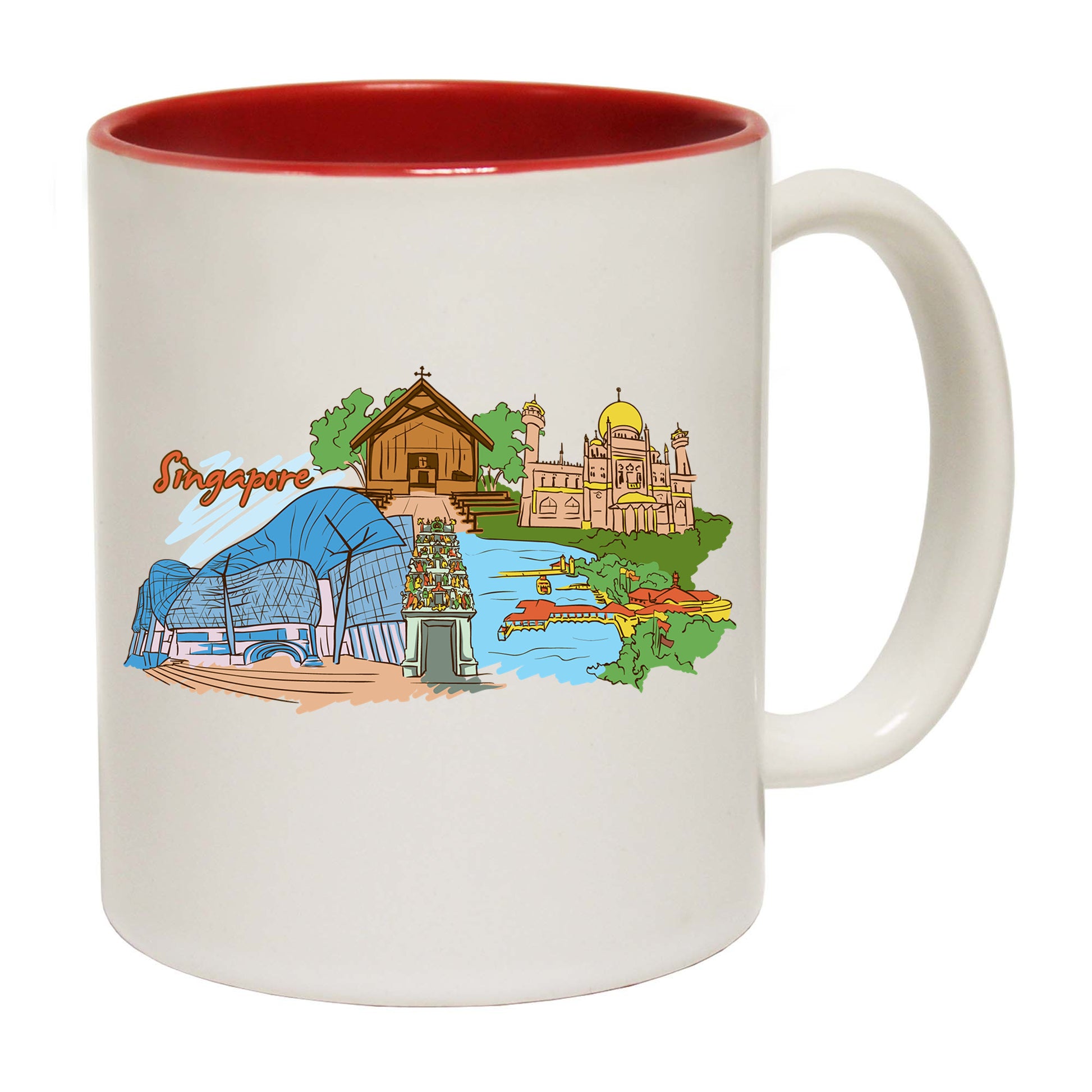 Singapore Southeast Asia Country Flag Destination - Funny Coffee Mug