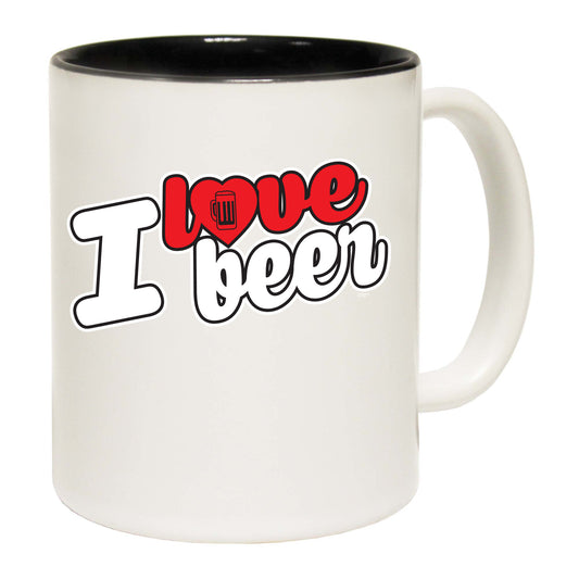 Love Beer Stencil - Funny Coffee Mug