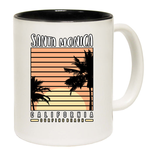 Santa Monica California Surfing Surf - Funny Coffee Mug