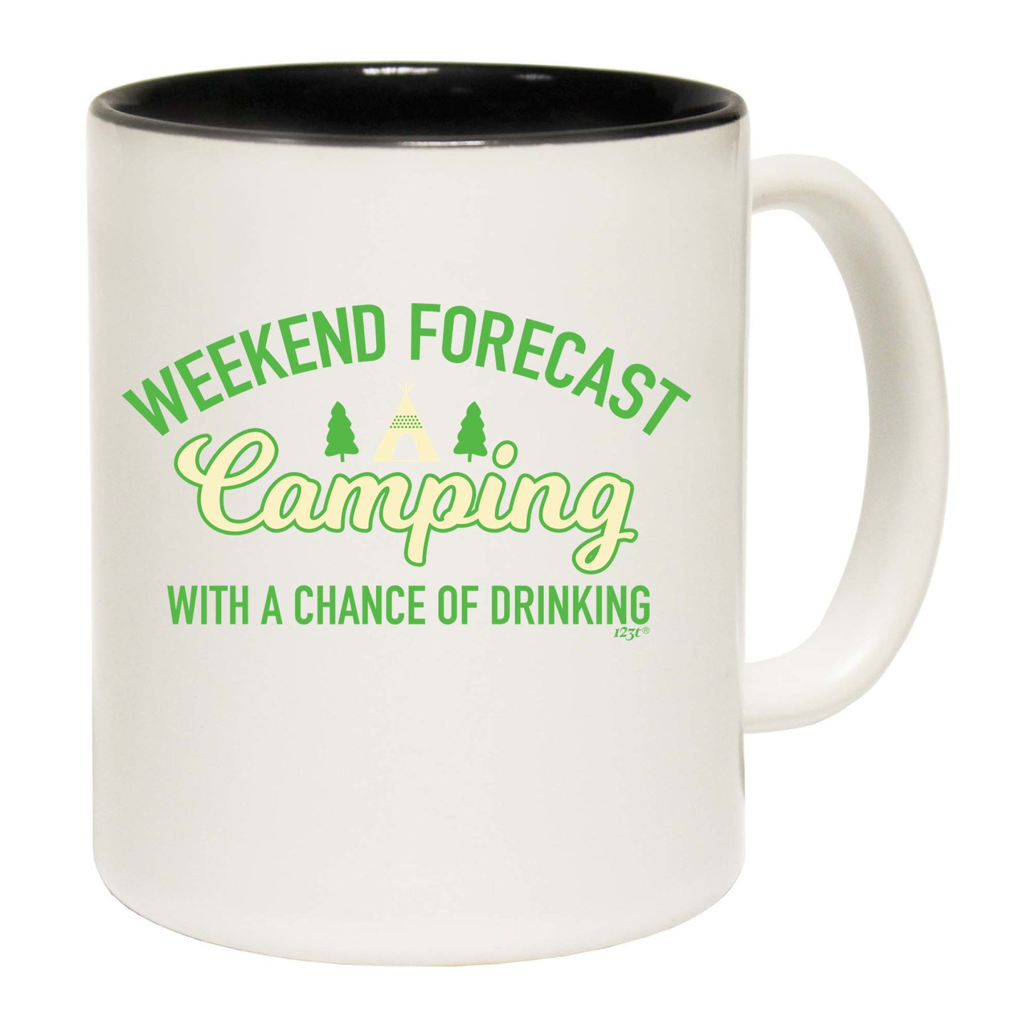 Weekend Forecast Camping With A Chance Of Drinking - Funny Coffee Mug