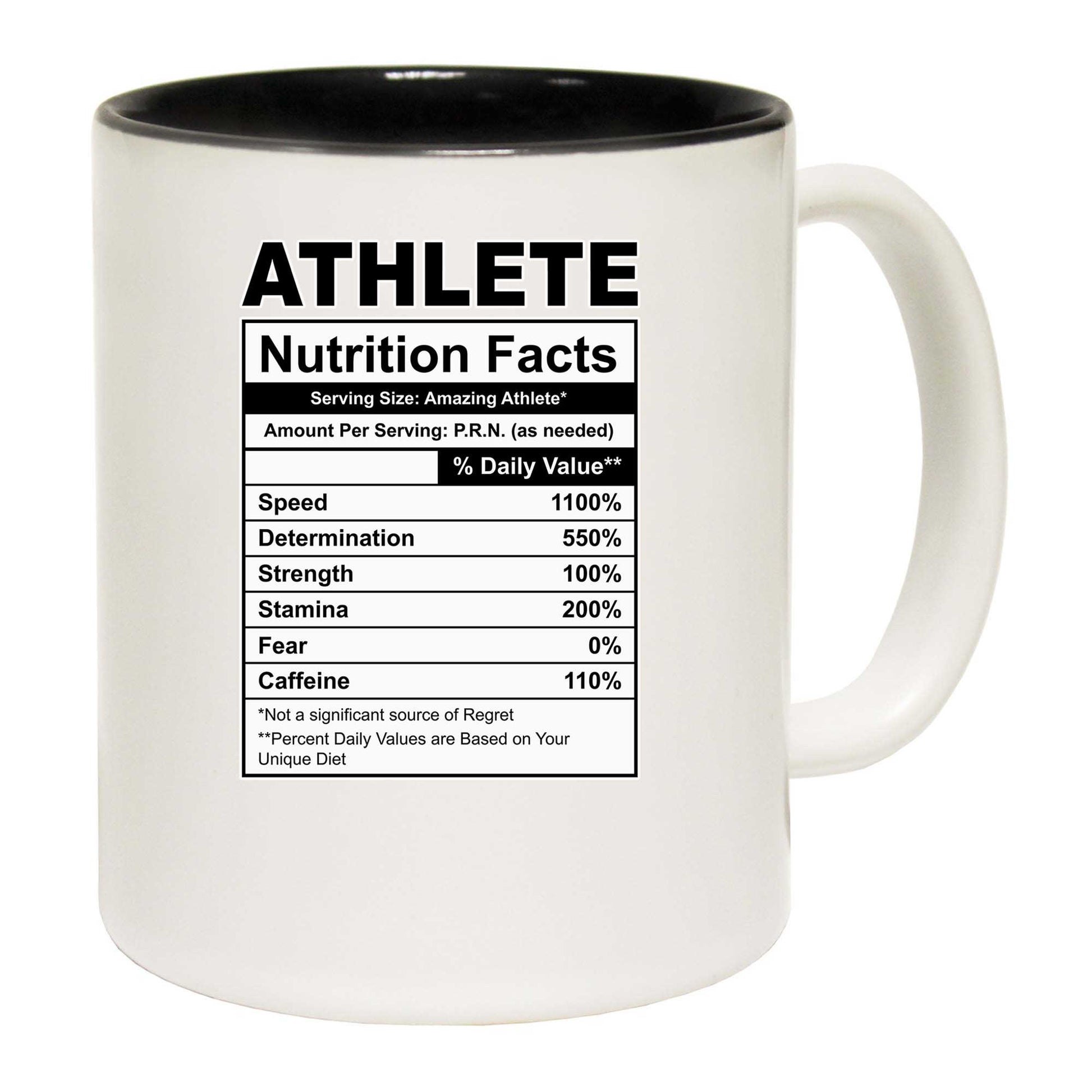 Athlete Nutrition Facts - Funny Coffee Mug