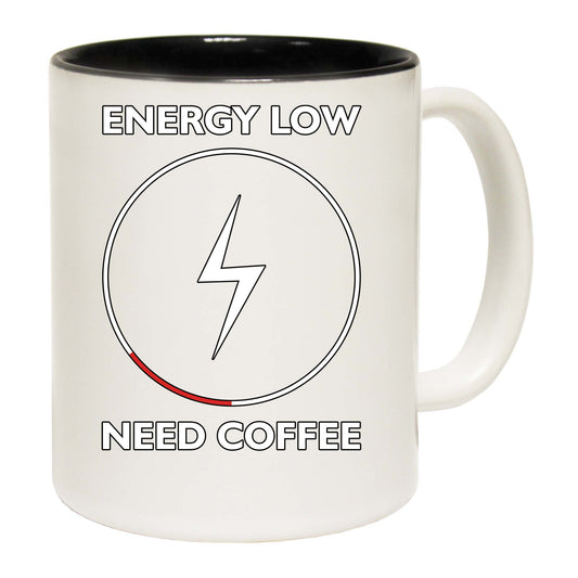 Low Energy Need Coffee - Funny Coffee Mug