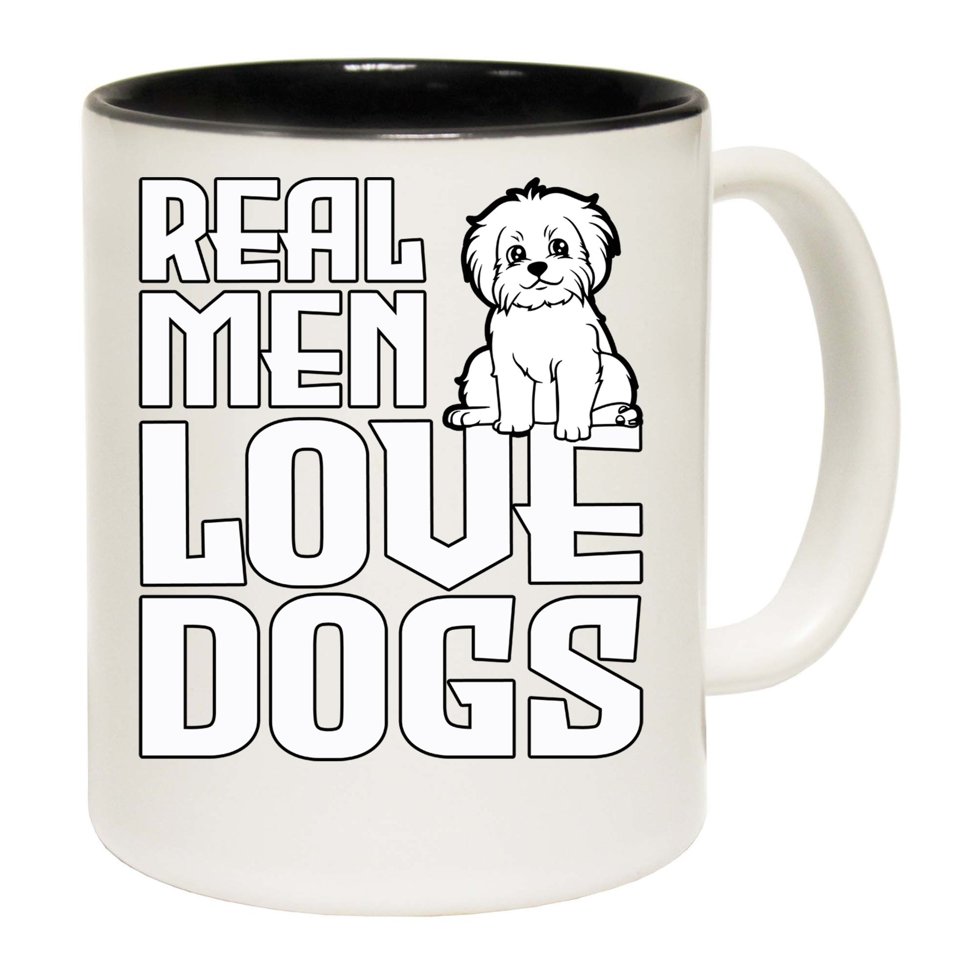 Real Men Love Dogs Dog Animal Pet - Funny Coffee Mug