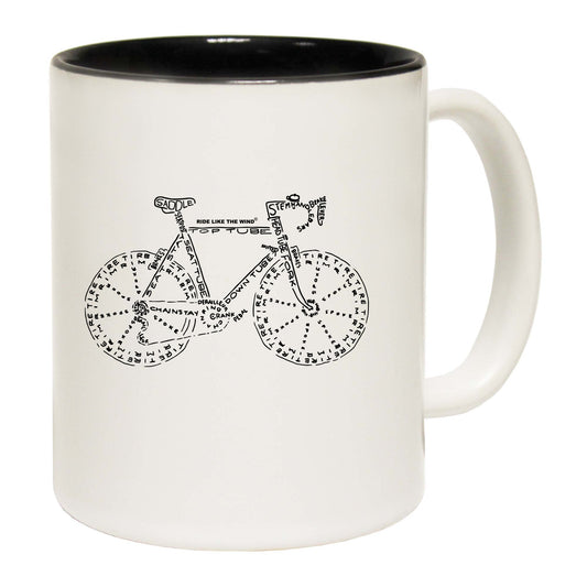 Rltw Bike Part Words - Funny Coffee Mug