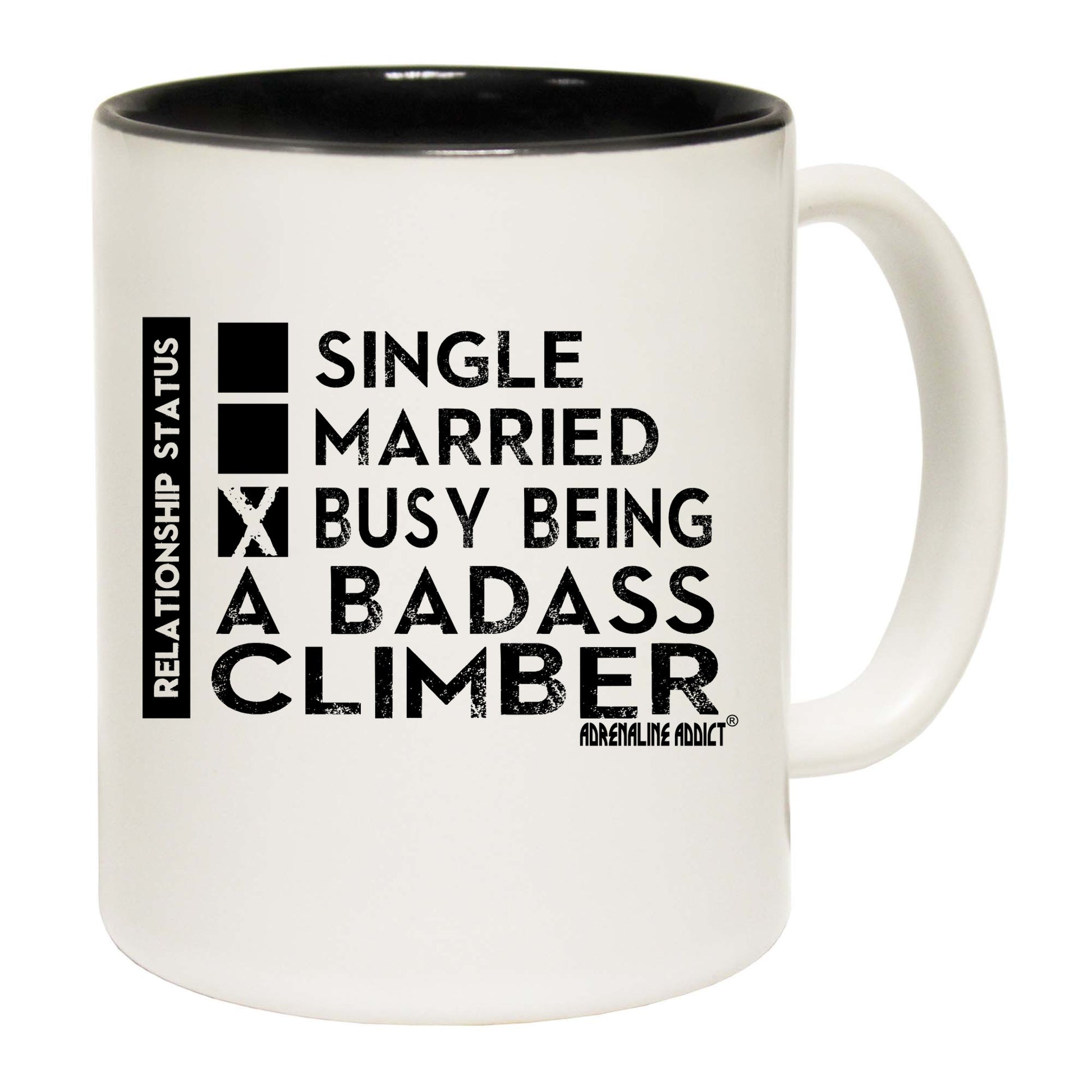 Aa Relationship Status Badass Climber - Funny Coffee Mug