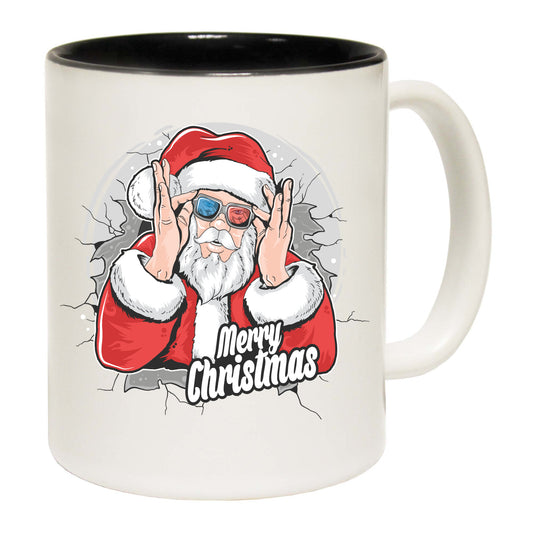 Christmas Xmas 3D Glasses Santa - Funny Coffee Mug