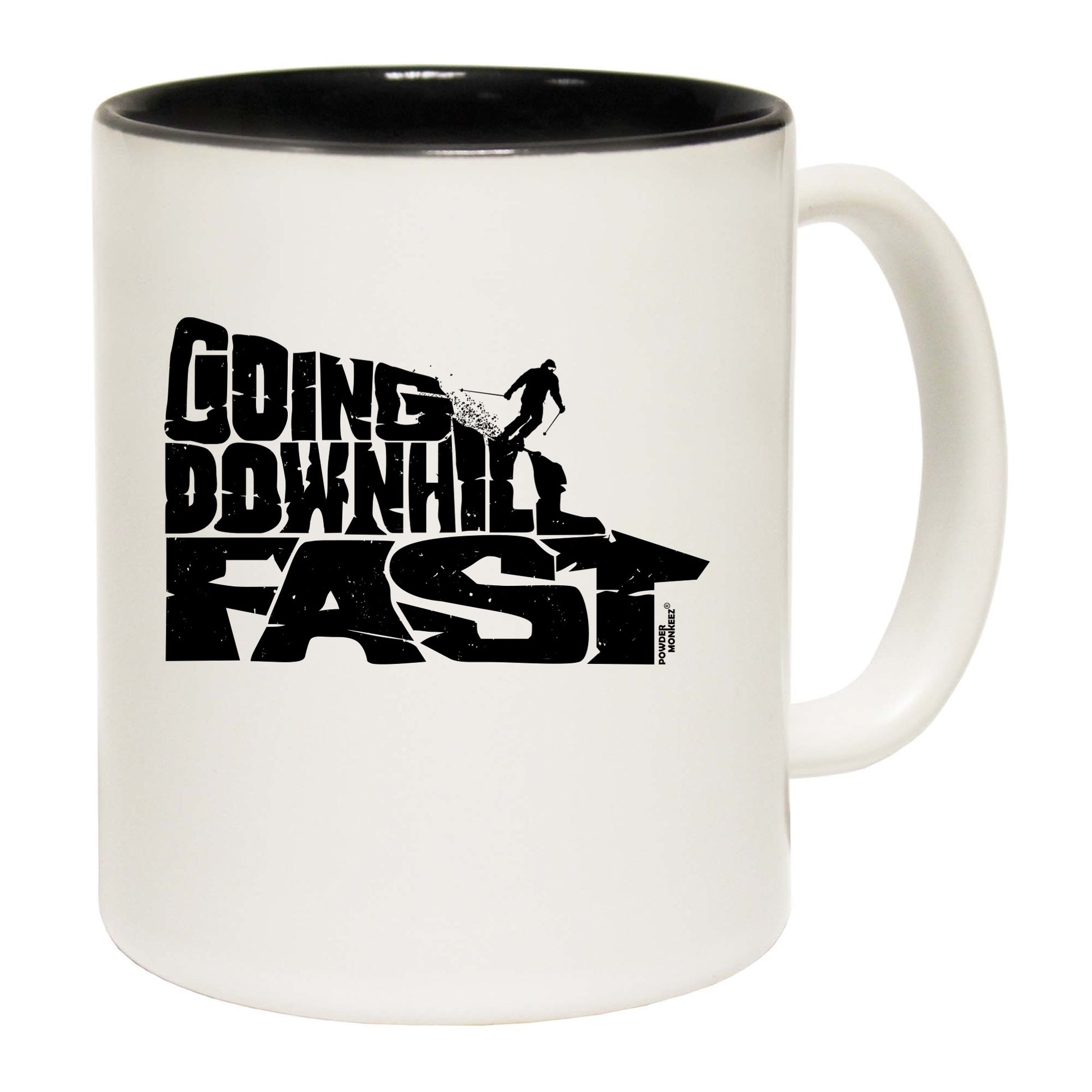 Pm Going Downhill Fast Ski - Funny Coffee Mug
