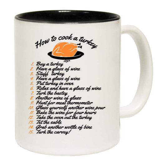 How To Cook A Turkey Christmas - Funny Coffee Mug