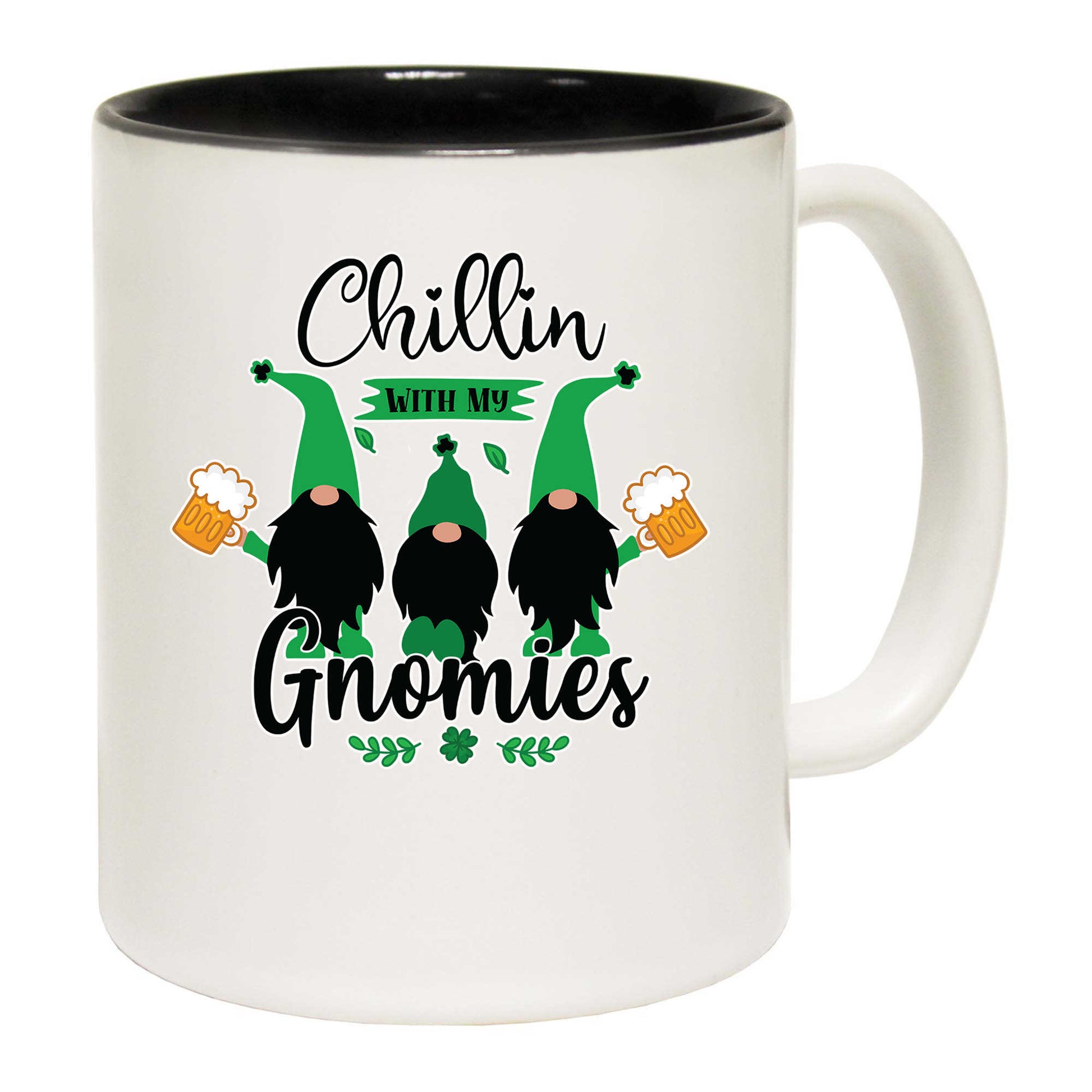 Chillin With My Gnomies Irish St Patricks Day Ireland - Funny Coffee Mug
