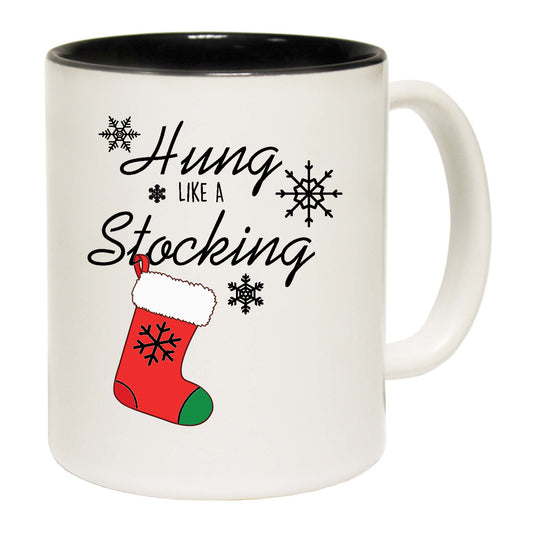 Christmas Xmas Hung Like A Stocking - Funny Coffee Mug