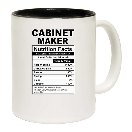 Cabinet Maker Nutrition Facts - Funny Coffee Mug