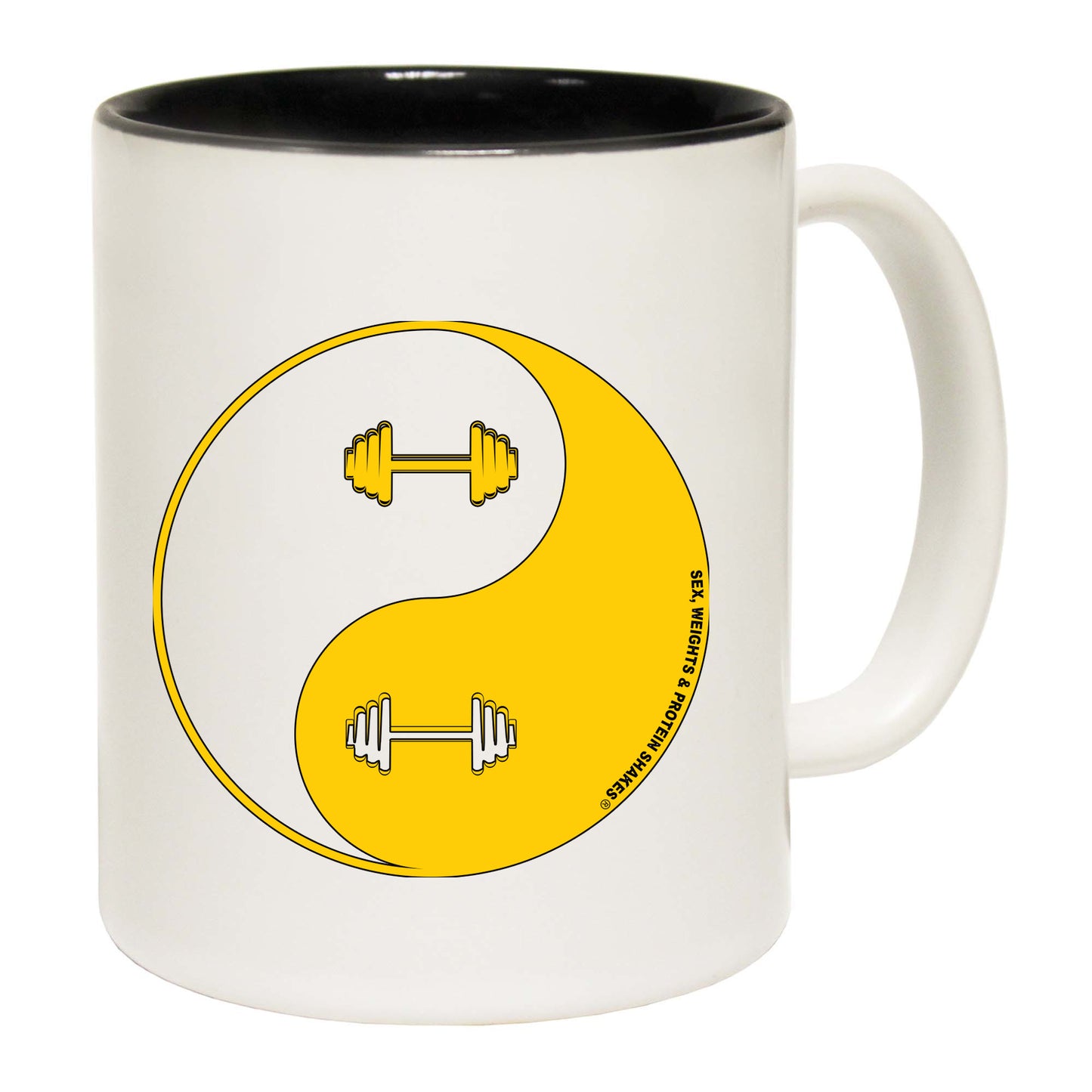 Swps Dumbbell Yin Yang - Funny Coffee Mug